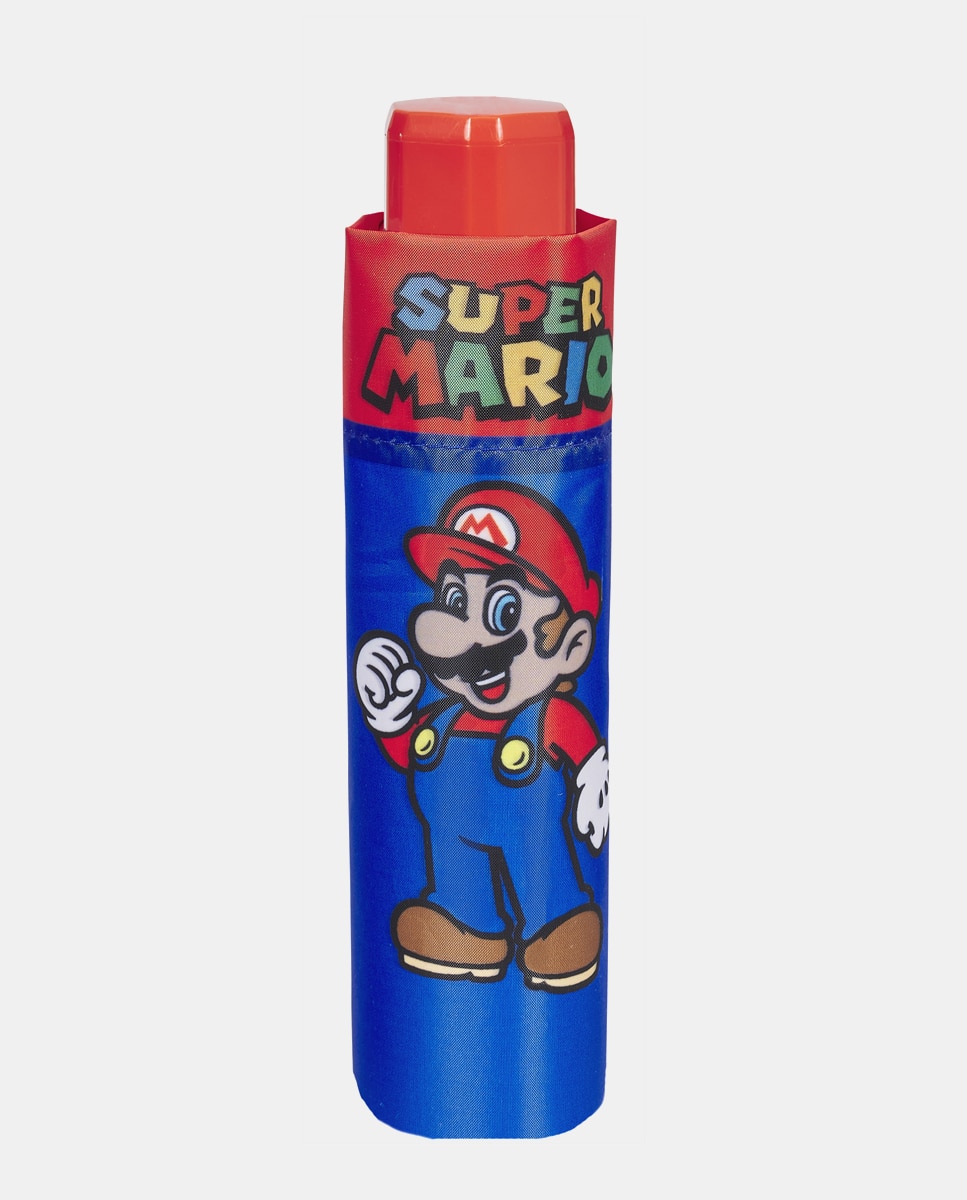 Guarda-Chuva Infantil Dobrável Manual do Super Mario Perletti Multicolor-2