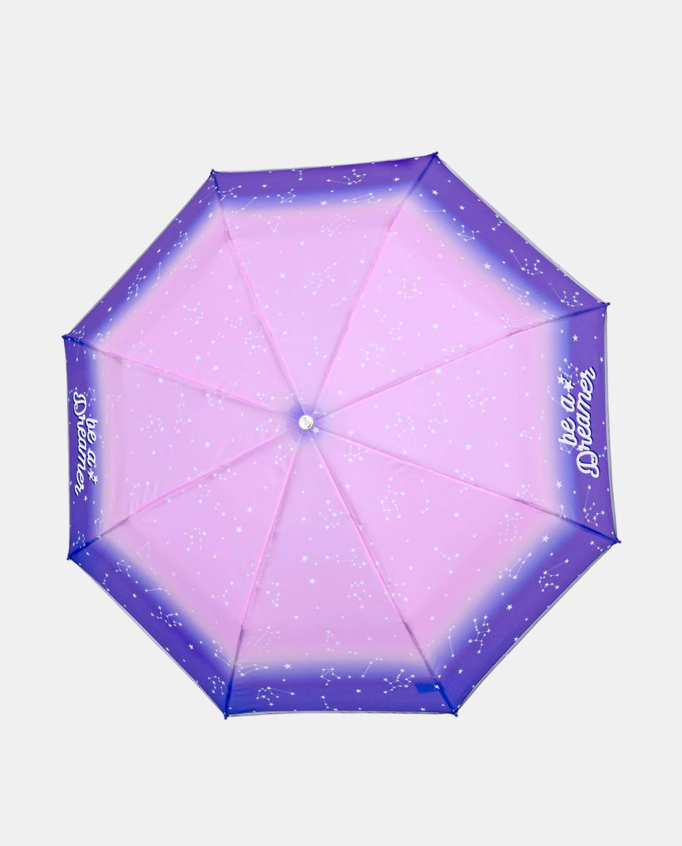 Guarda-Chuva Infantil Dobrável 50/8 Manual de Poliéster Perletti Lilás-3