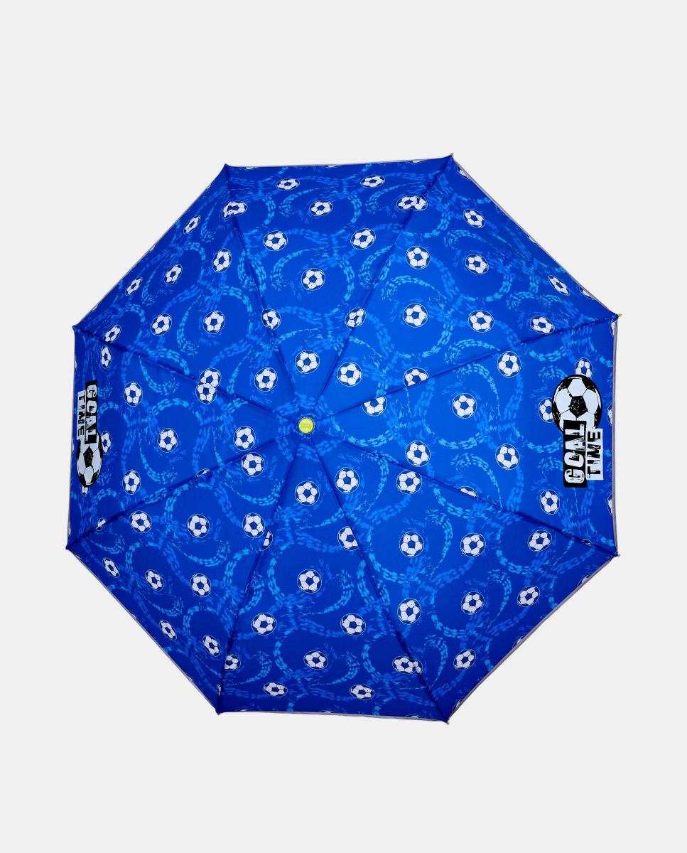 Guarda-Chuva Infantil Dobrável 50/8 Manual de Poliéster Perletti Azul-3