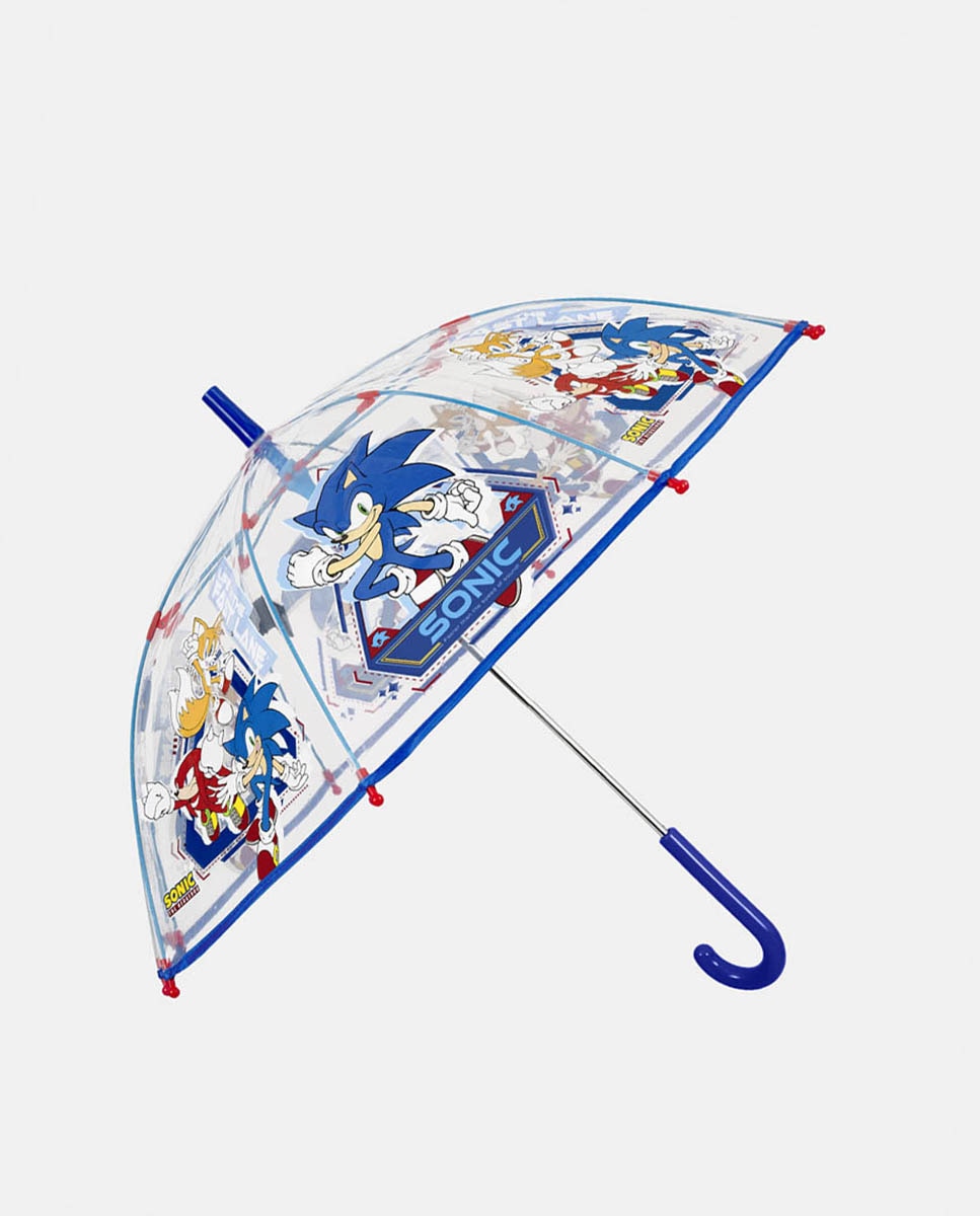 Guarda-chuva transparente estampado Azul-1