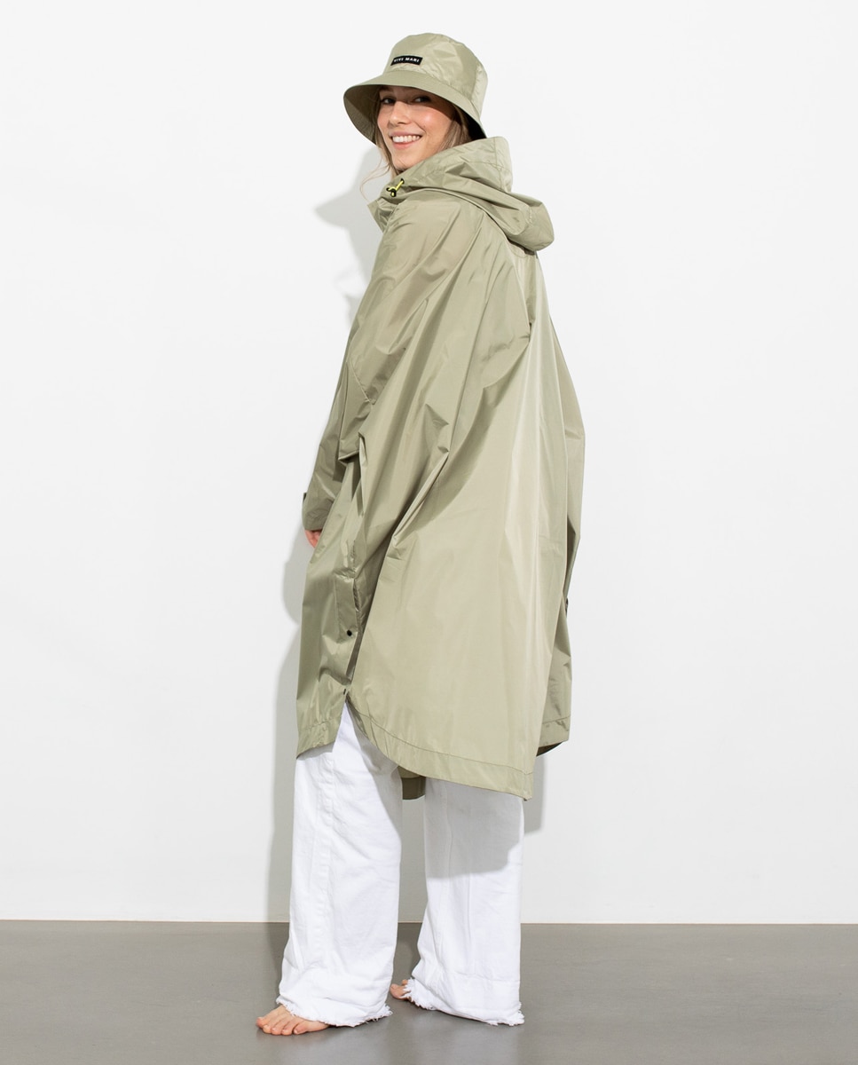 Impermeável Estampado Verde-claro-5