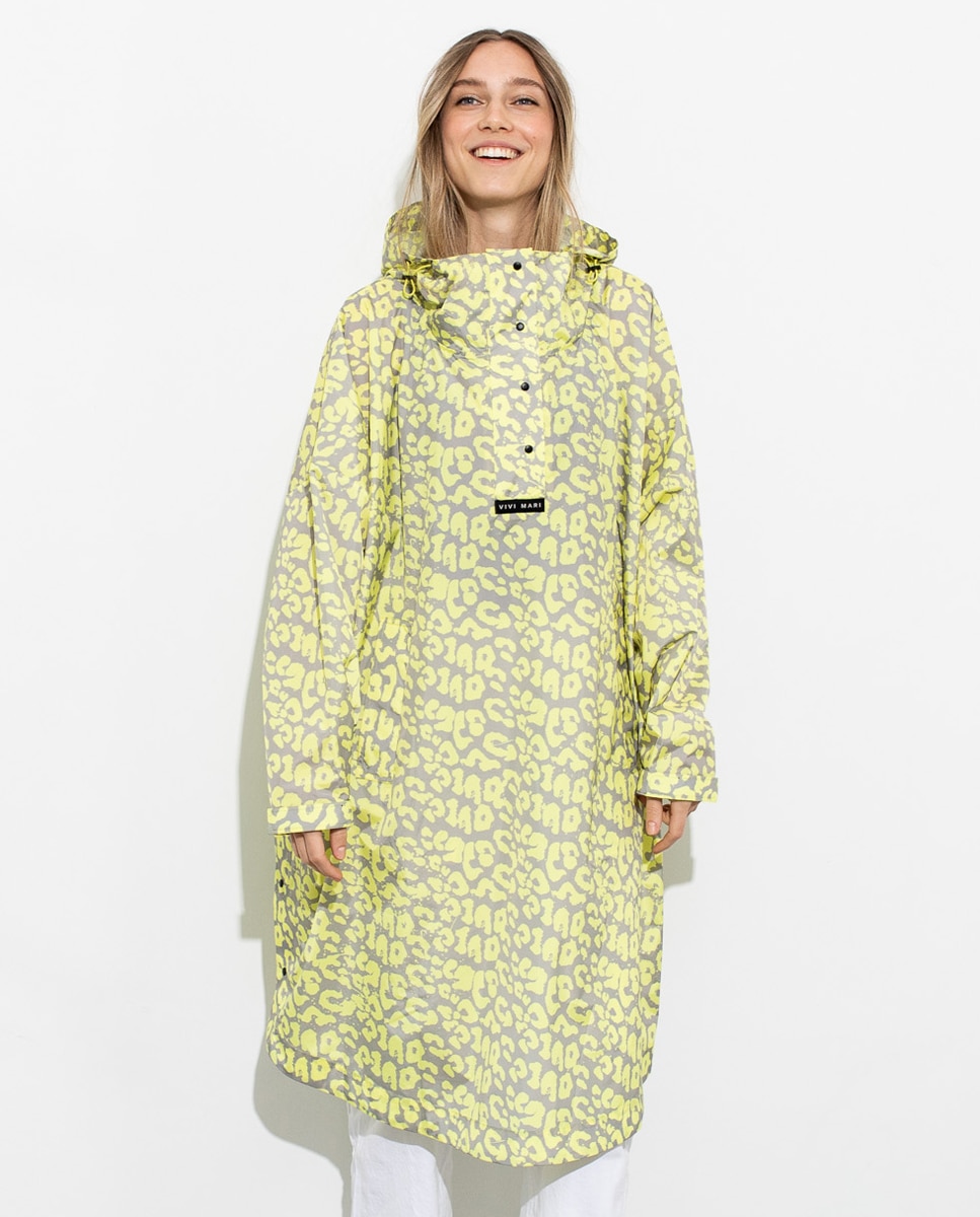 Impermeável Estampado Amarelo-1