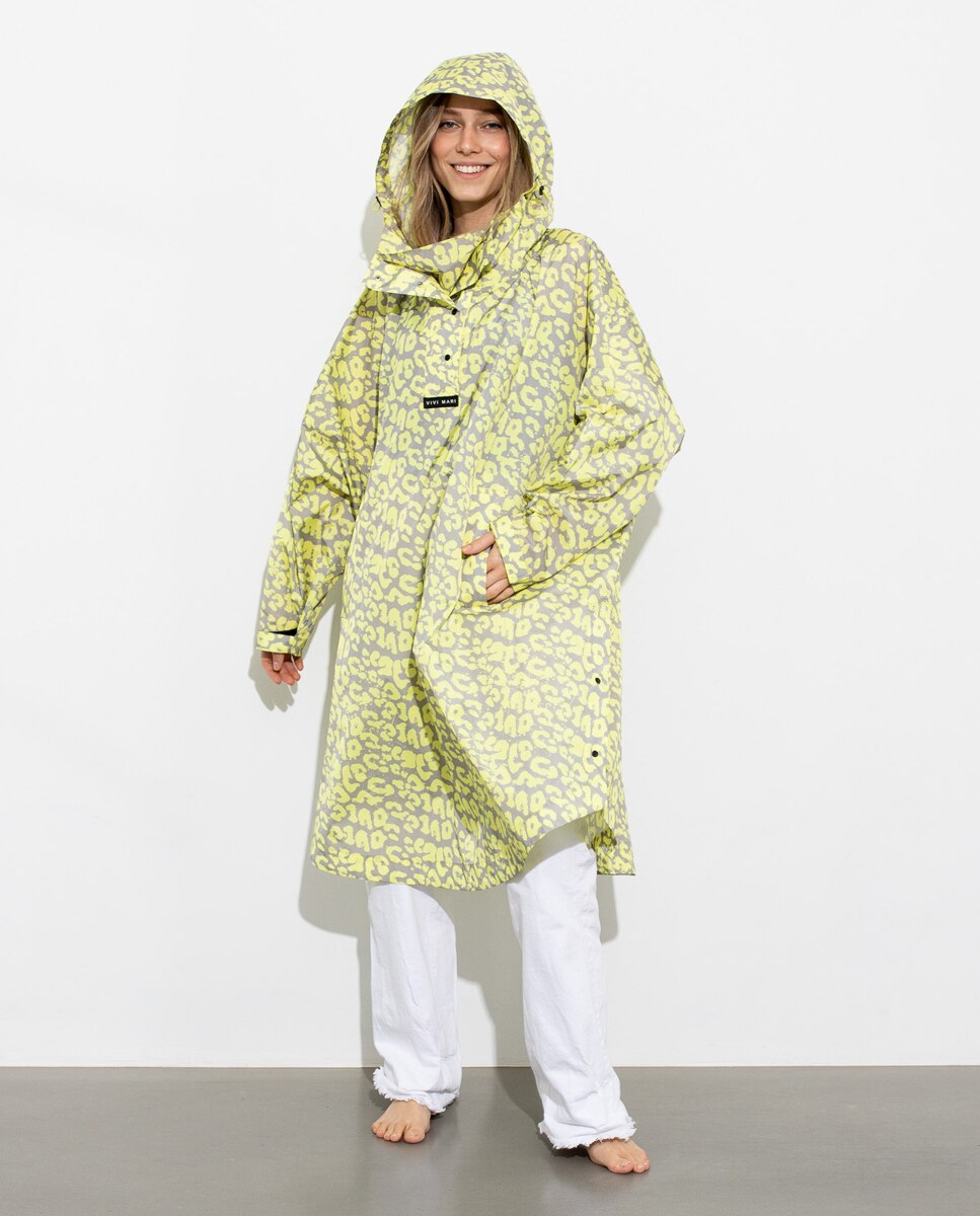 Impermeável Estampado Amarelo-2