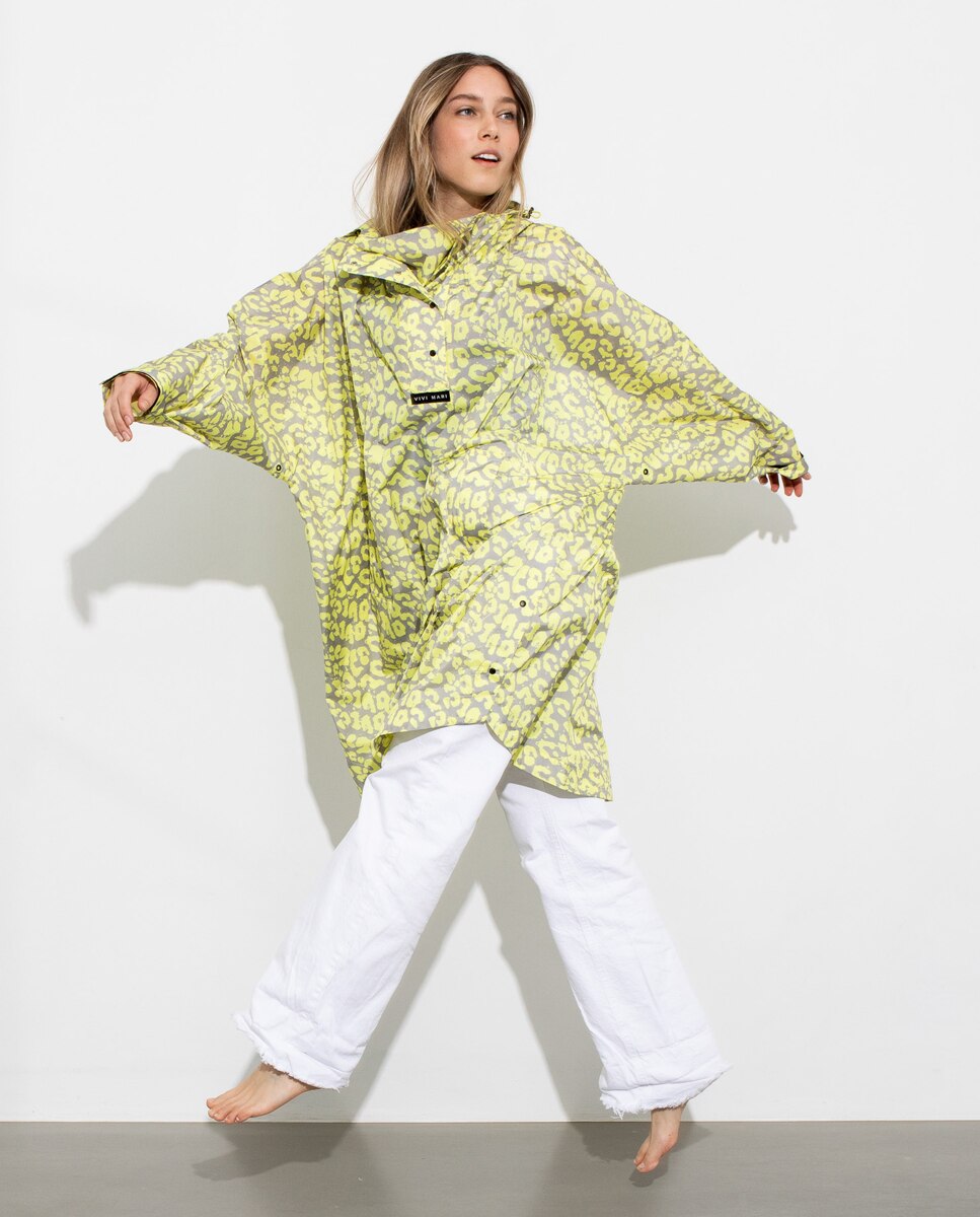 Impermeável Estampado Amarelo-3