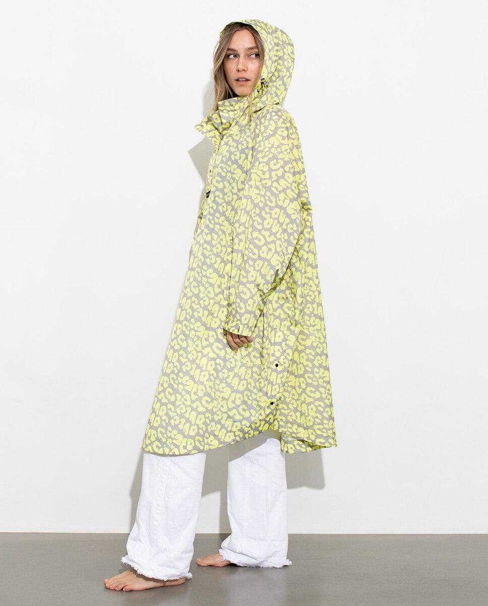 Impermeável Estampado Amarelo-4