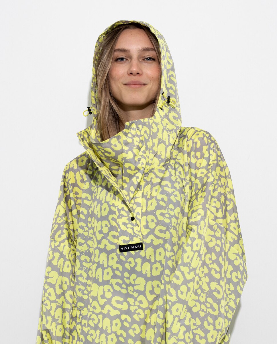 Impermeável Estampado Amarelo-5