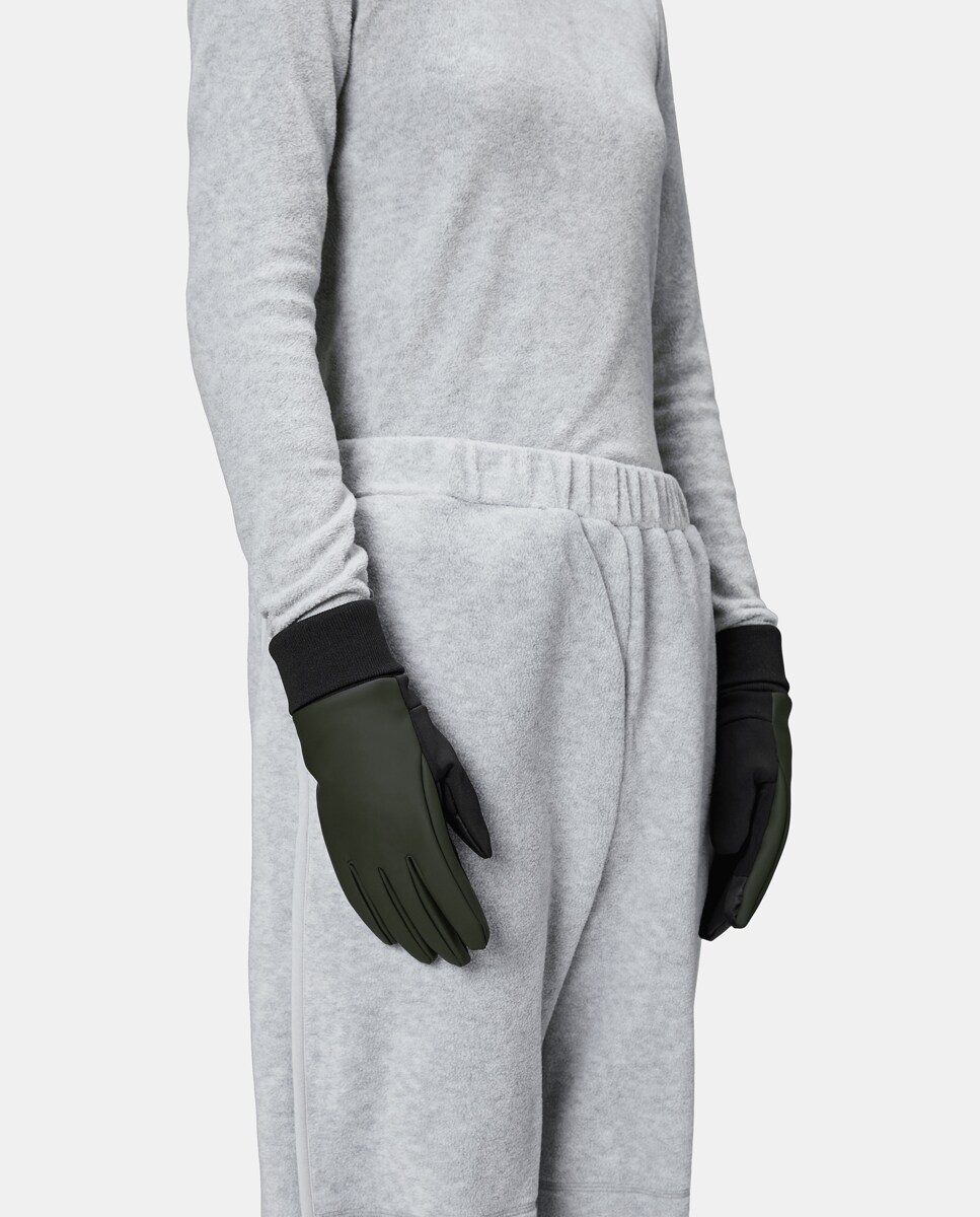 Luvas Impermeáveis - Preto Verde-2