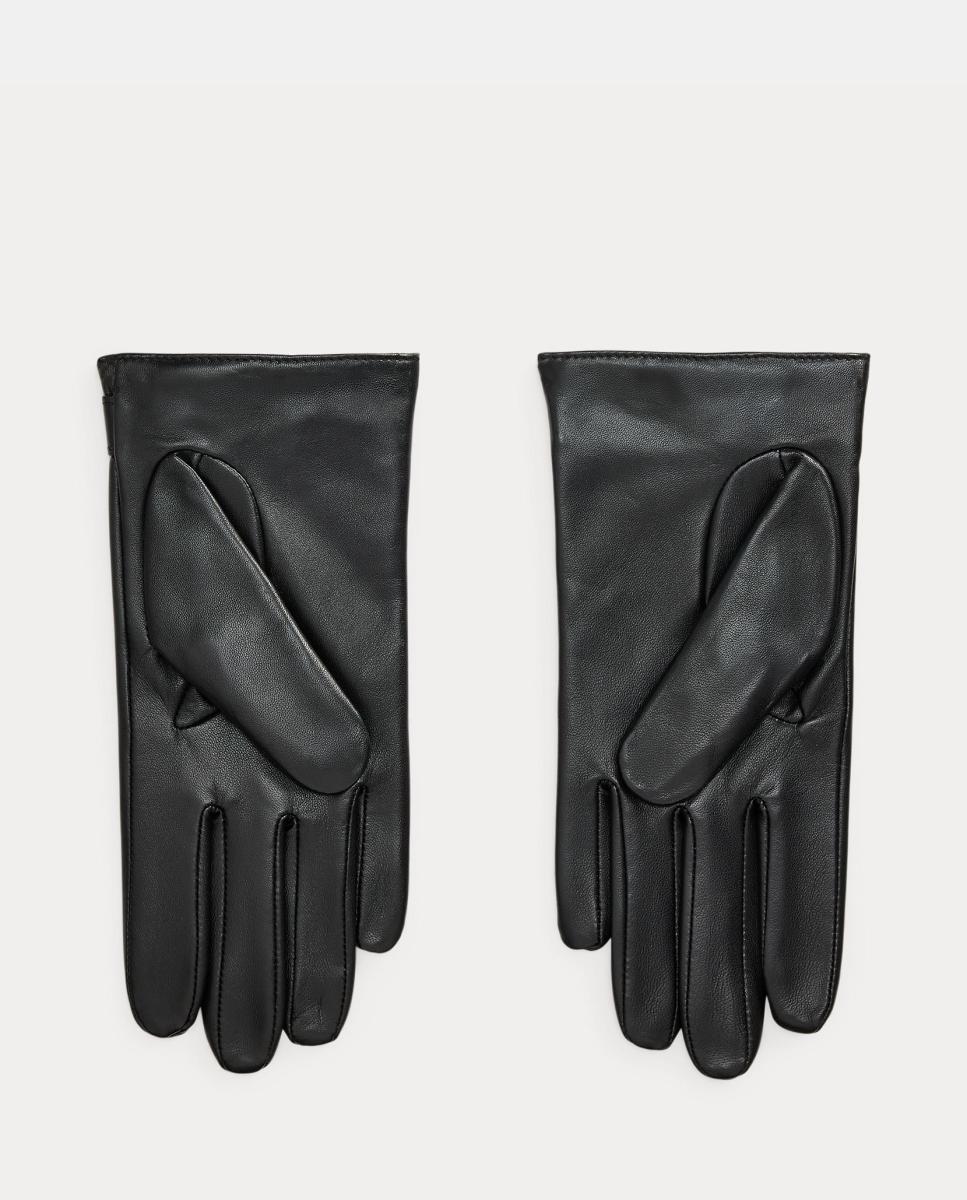 Luvas em Pele com Detalhe LRL Preto-2
