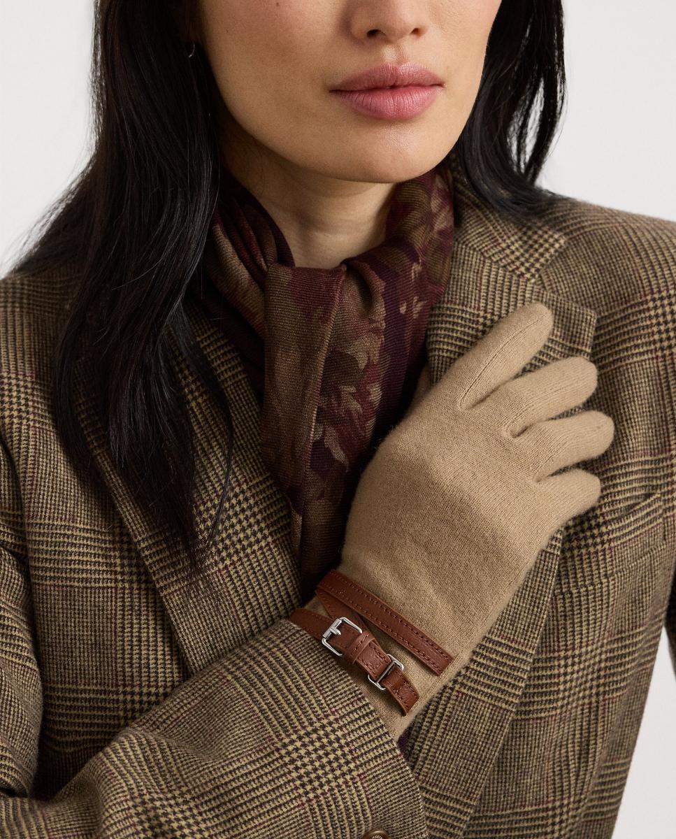 Luvas de Lã Taupe-3