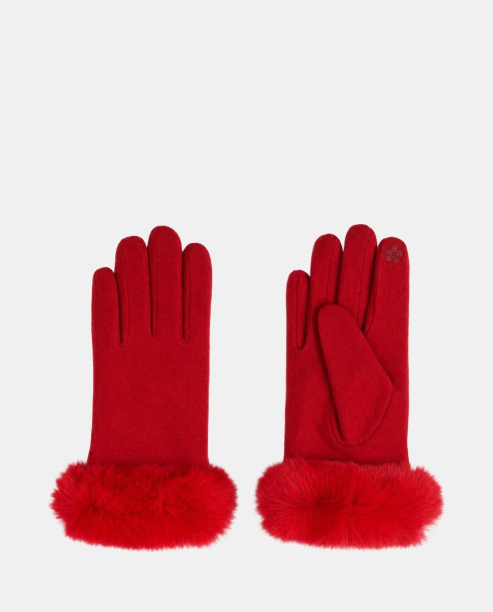 Imagen 1 de Mitones lana puño largo - Santacana - Rojo Rojo