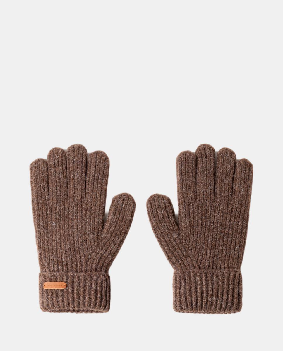 Guantes tejido de punto - Pepe Jeans - Marrón Marrón-1