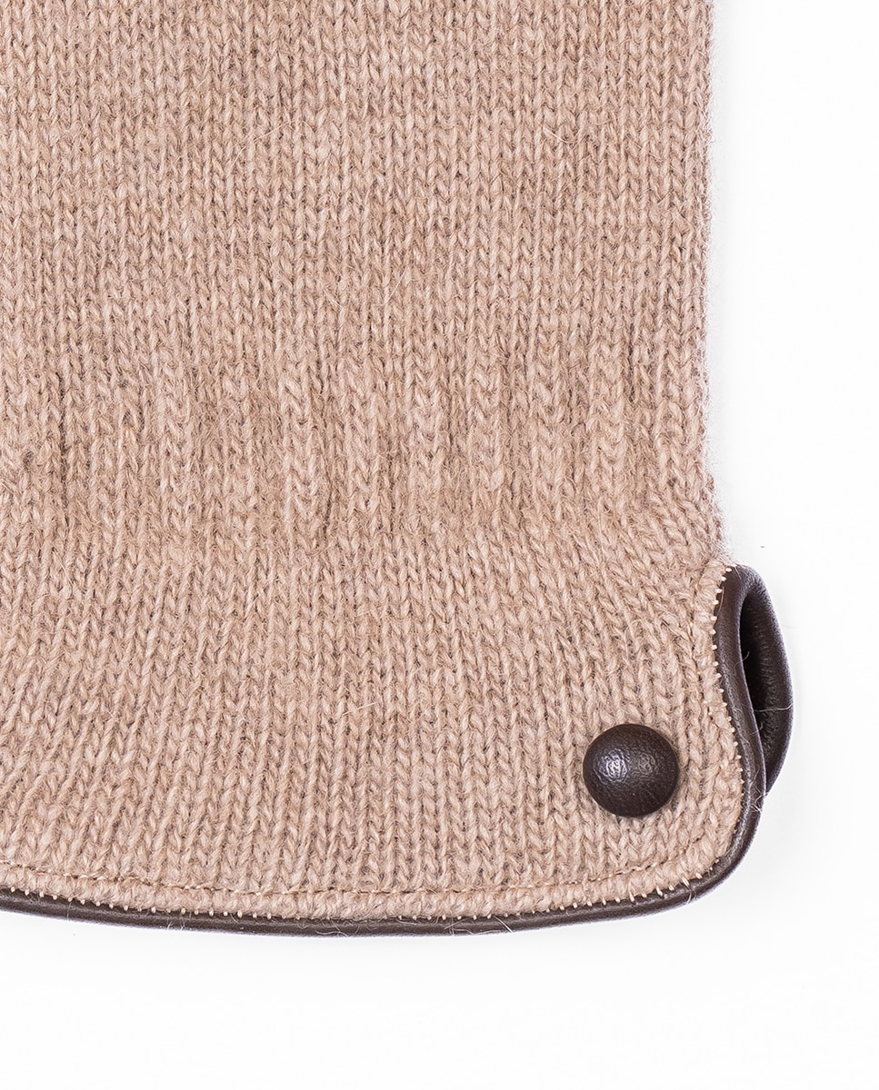 Luvas Táteis de Malha - Cinzento Taupe-4
