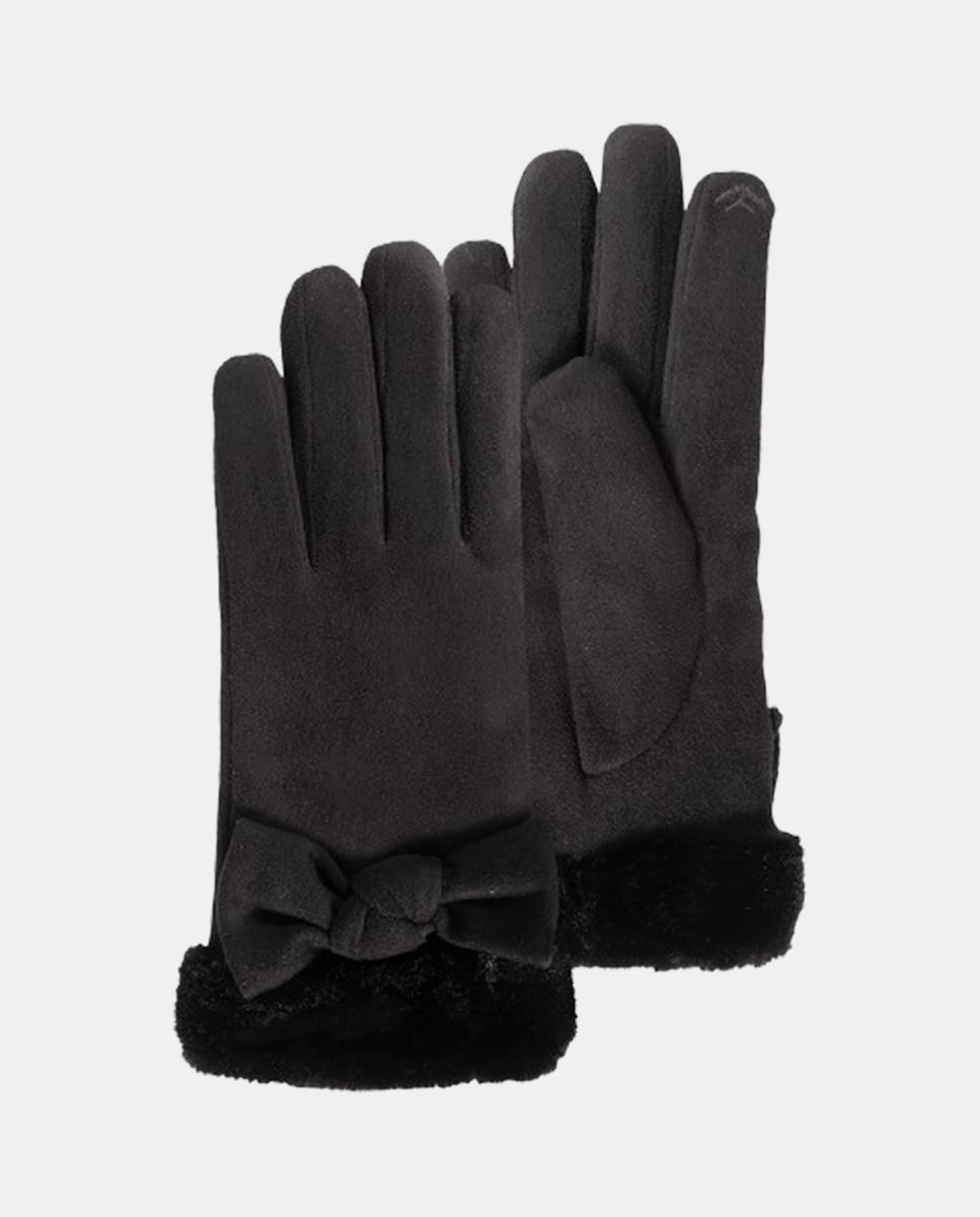 Luvas Compatíveis com Ecrãs Tácteis - Preto Preto-1