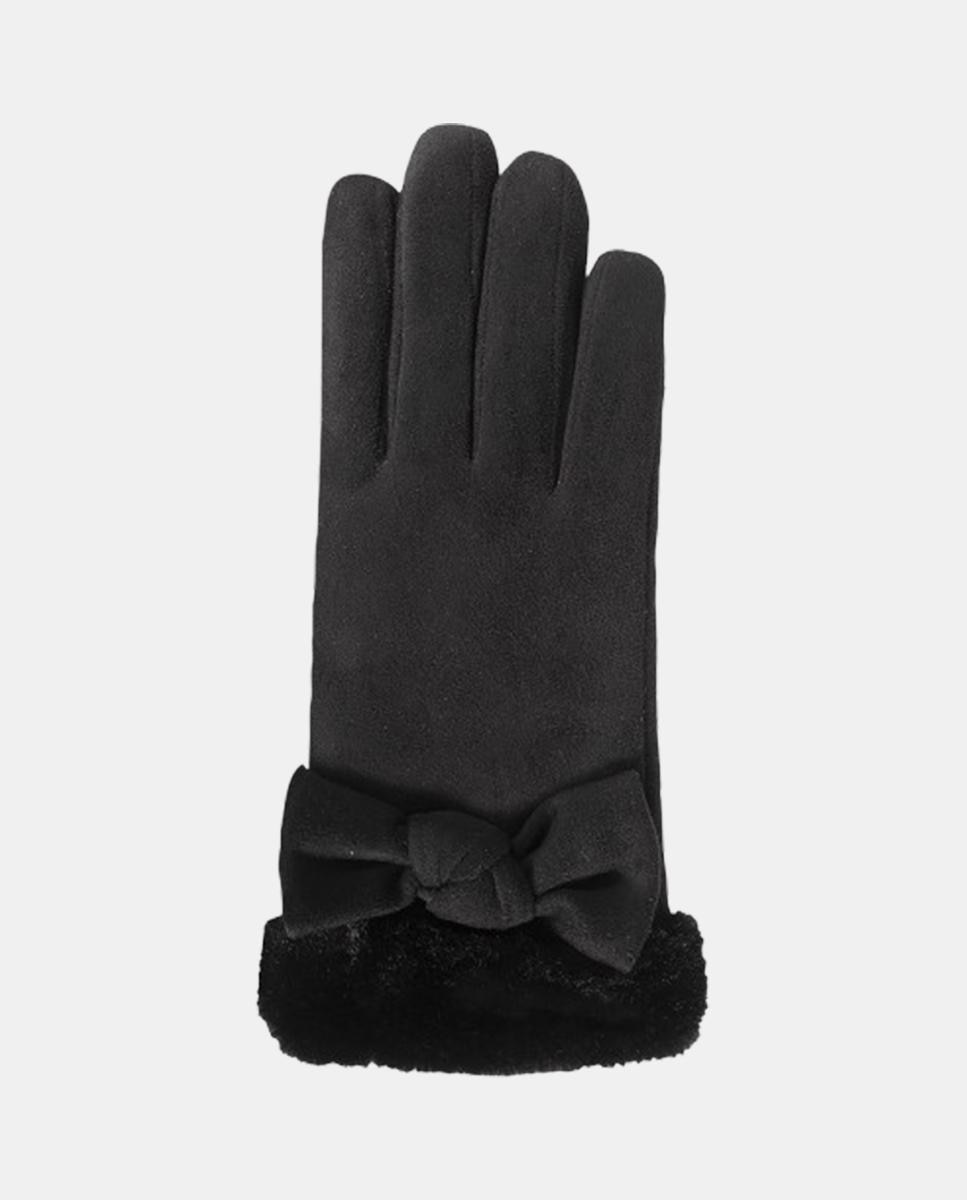 Luvas Compatíveis com Ecrãs Tácteis - Preto Preto-2