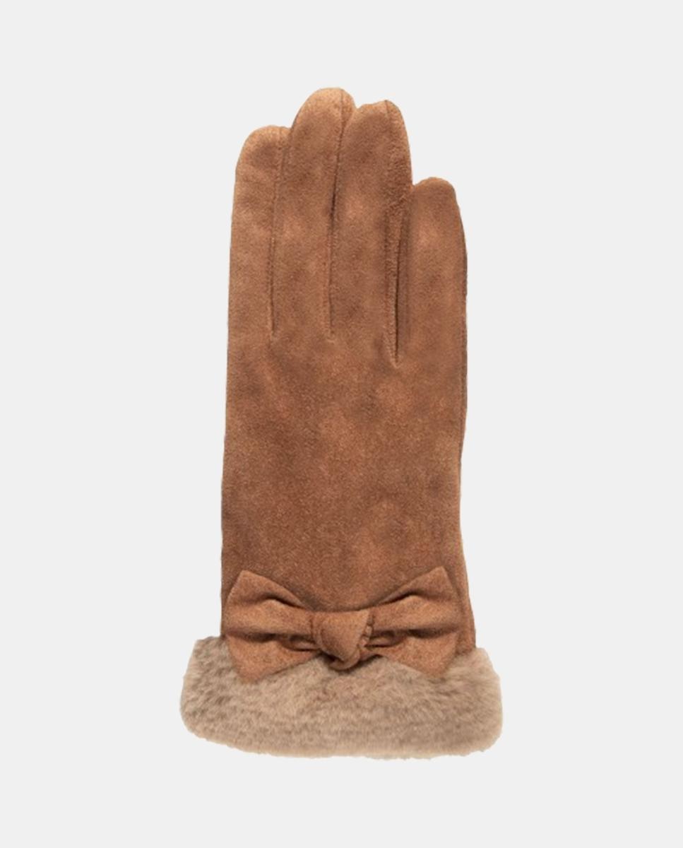 Luvas Compatíveis com Ecrãs Tácteis - Rosa Bege-2