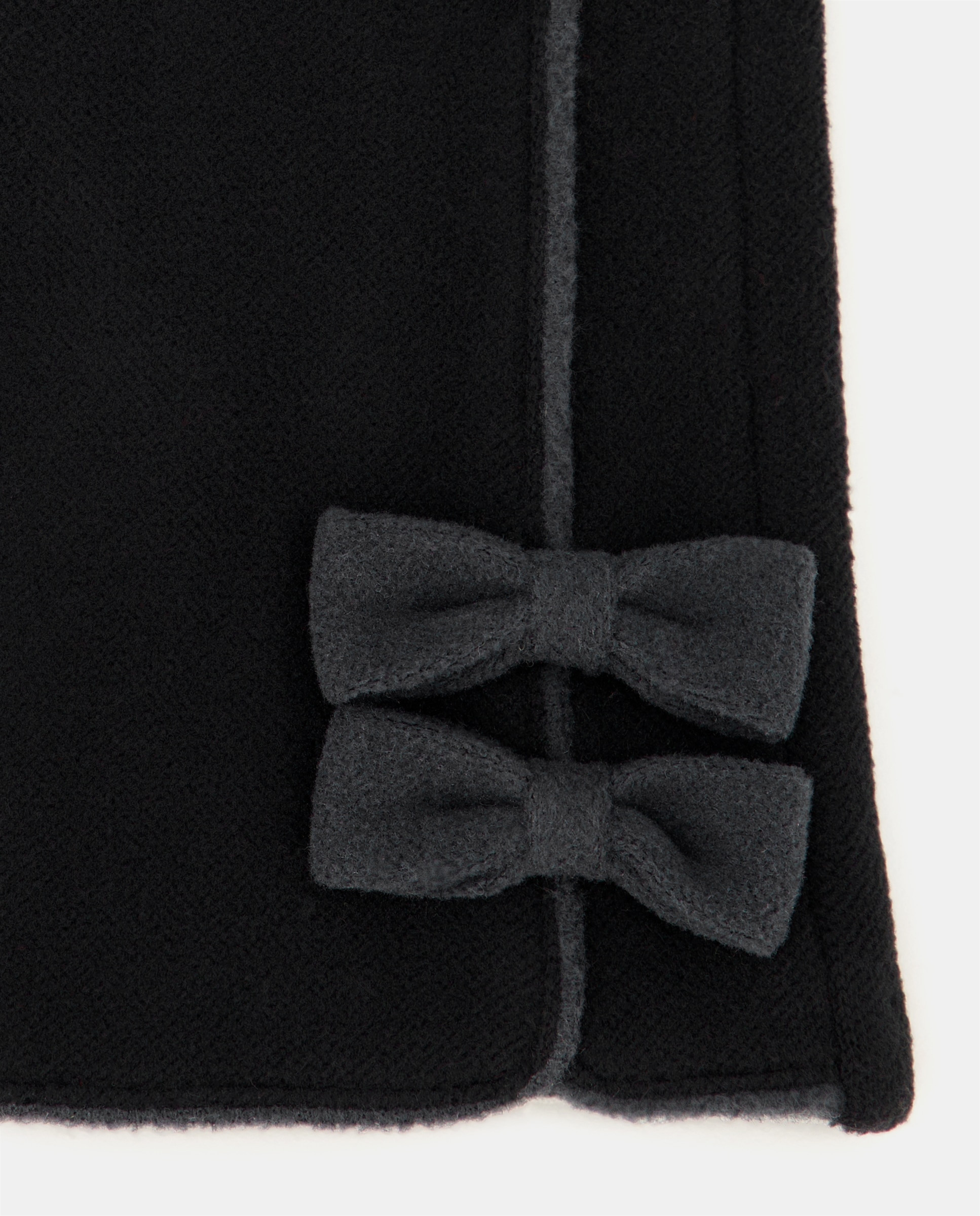Luvas com Detalhes de Laço e em Tecido - Vermelho Preto-2