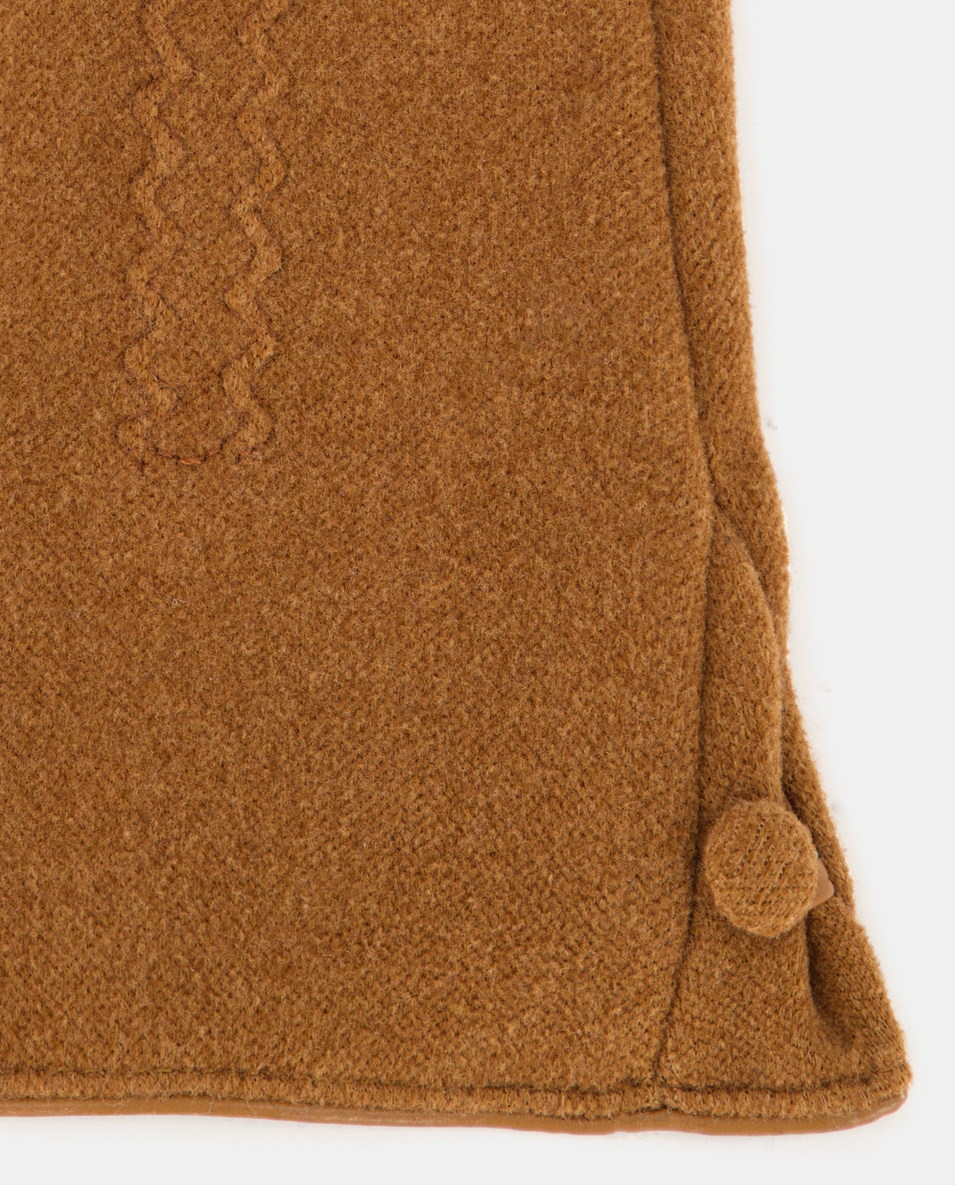 Luvas com Tira Decorativa e em Tecido - Cinzento Camel-2