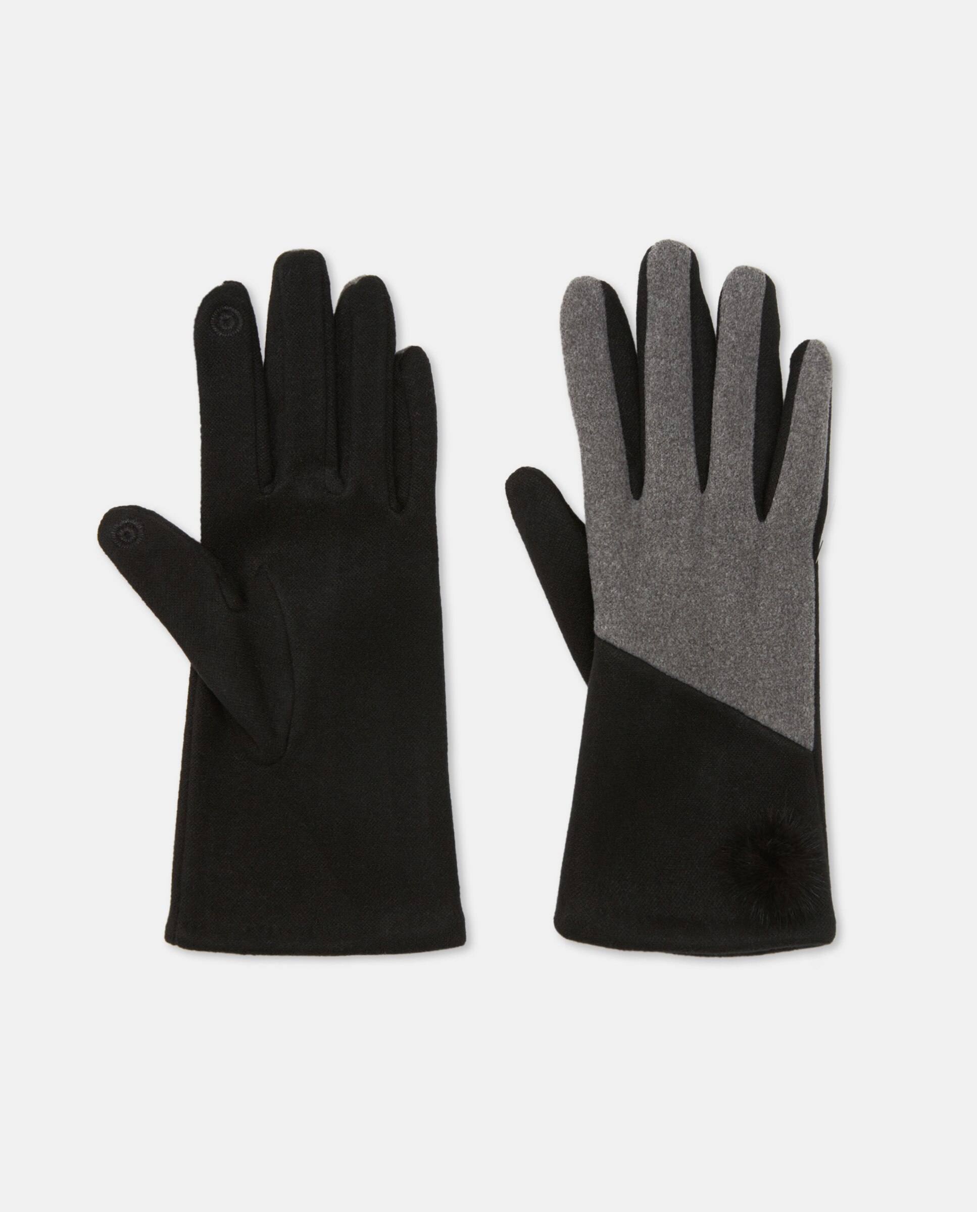 Imagem 0 de Luvas em Tecido - Preto/Cinzento