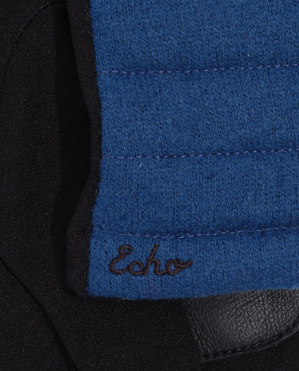 Luvas Acolchoadas - Preto Azul-2