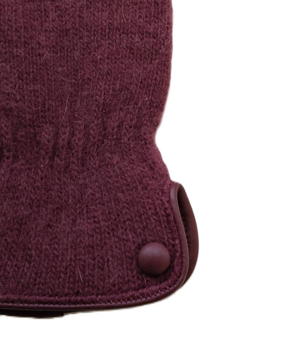 Luvas Táteis de Malha - Preto Bordeaux-2