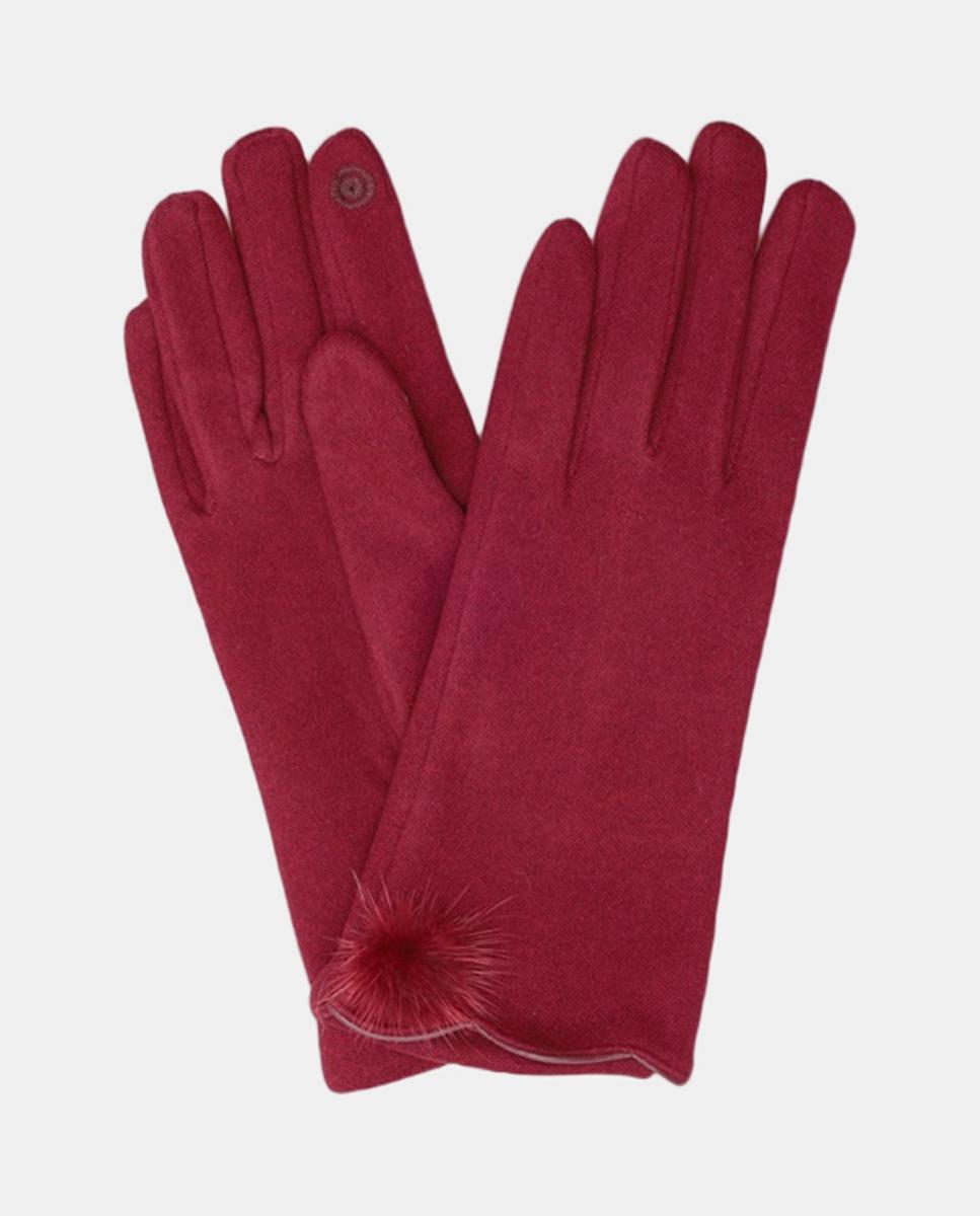 Imagen 1 de Guantes de mujer hechos de material de jersey - Eem - Rojo Rojo