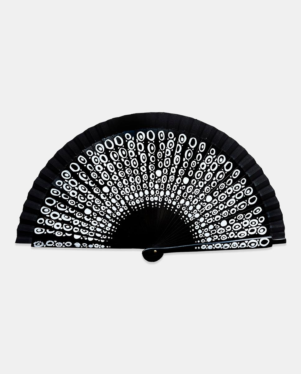 Imagen 1 de Abanico abedul con decoración pintada - Abanicos Garcia - Negro Negro