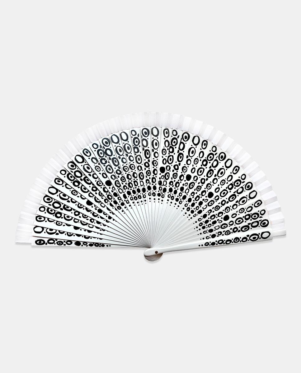 Imagen 0 de Abanico abedul con decoración pintada Blanco
