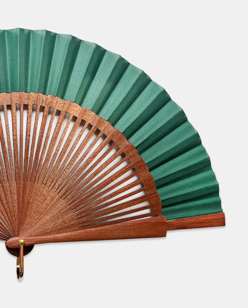 Abanico de madera ecológica - Abanicos Garcia - Verde oscuro Verde oscuro-2