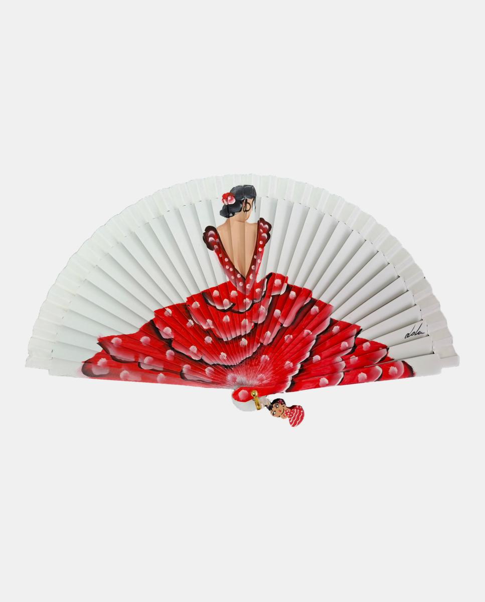 Imagem 0 de Leque com Desenho e de Madeira