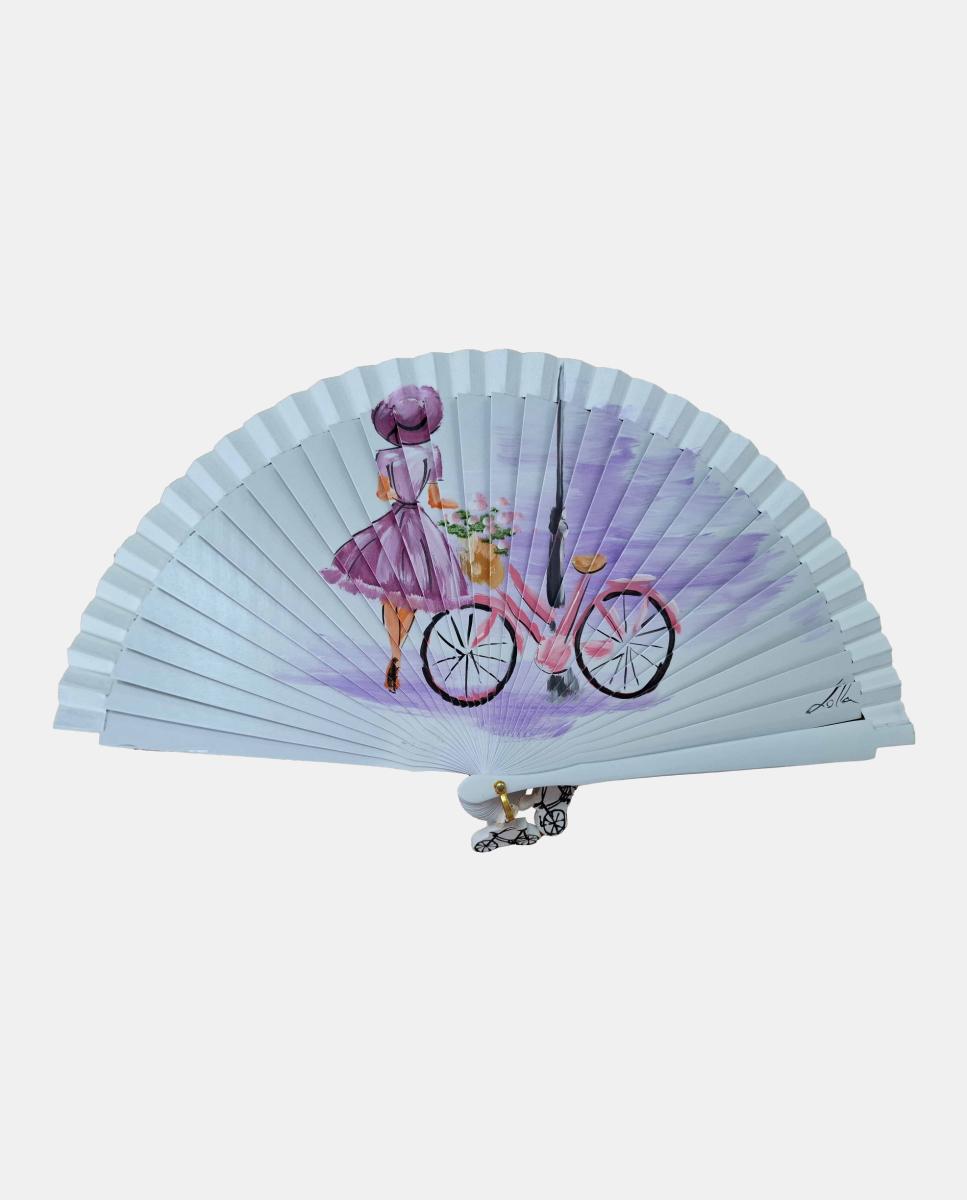 Imagem 0 de Leque Mulher em Bicicleta