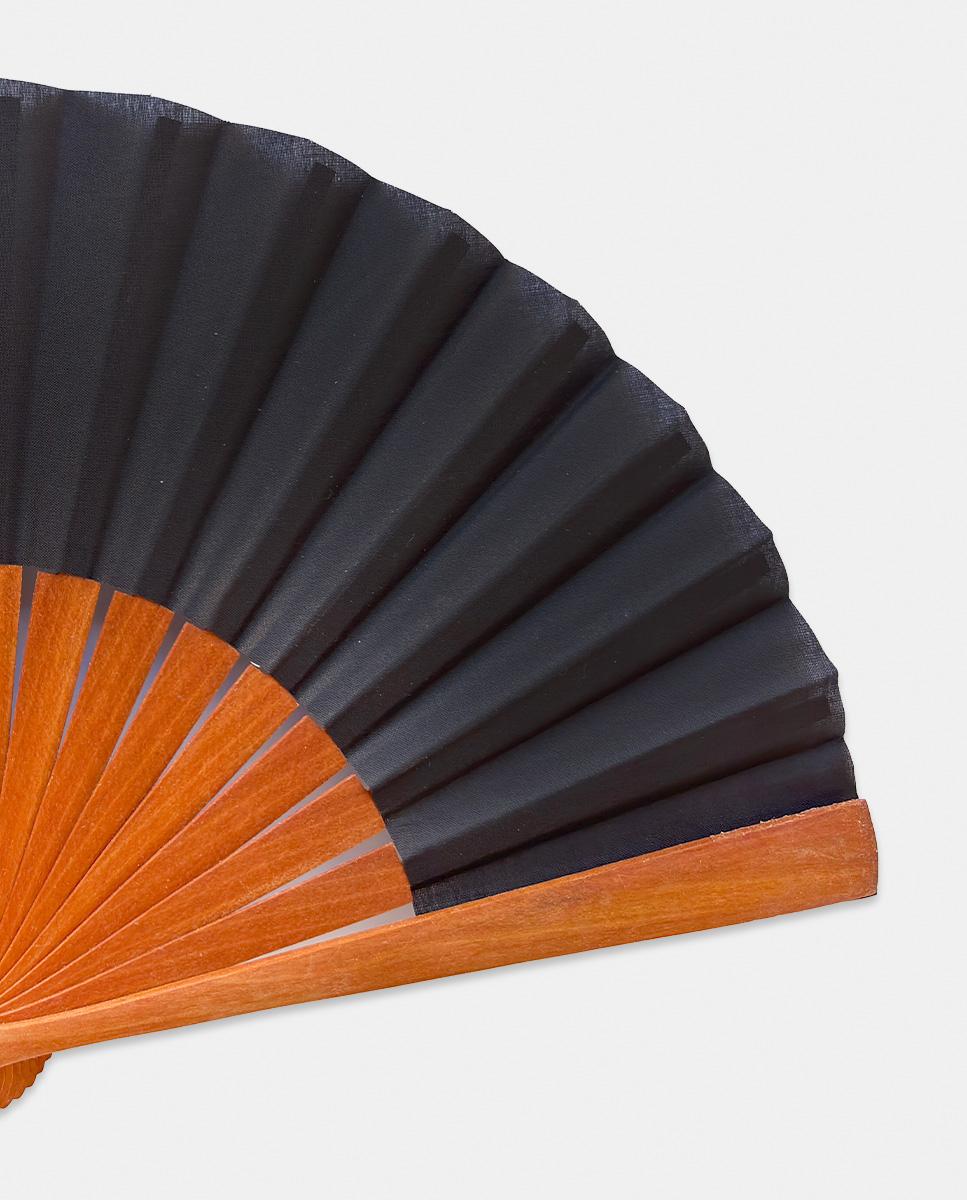 Leque em Madeira - Castanho Azul-marinho-2