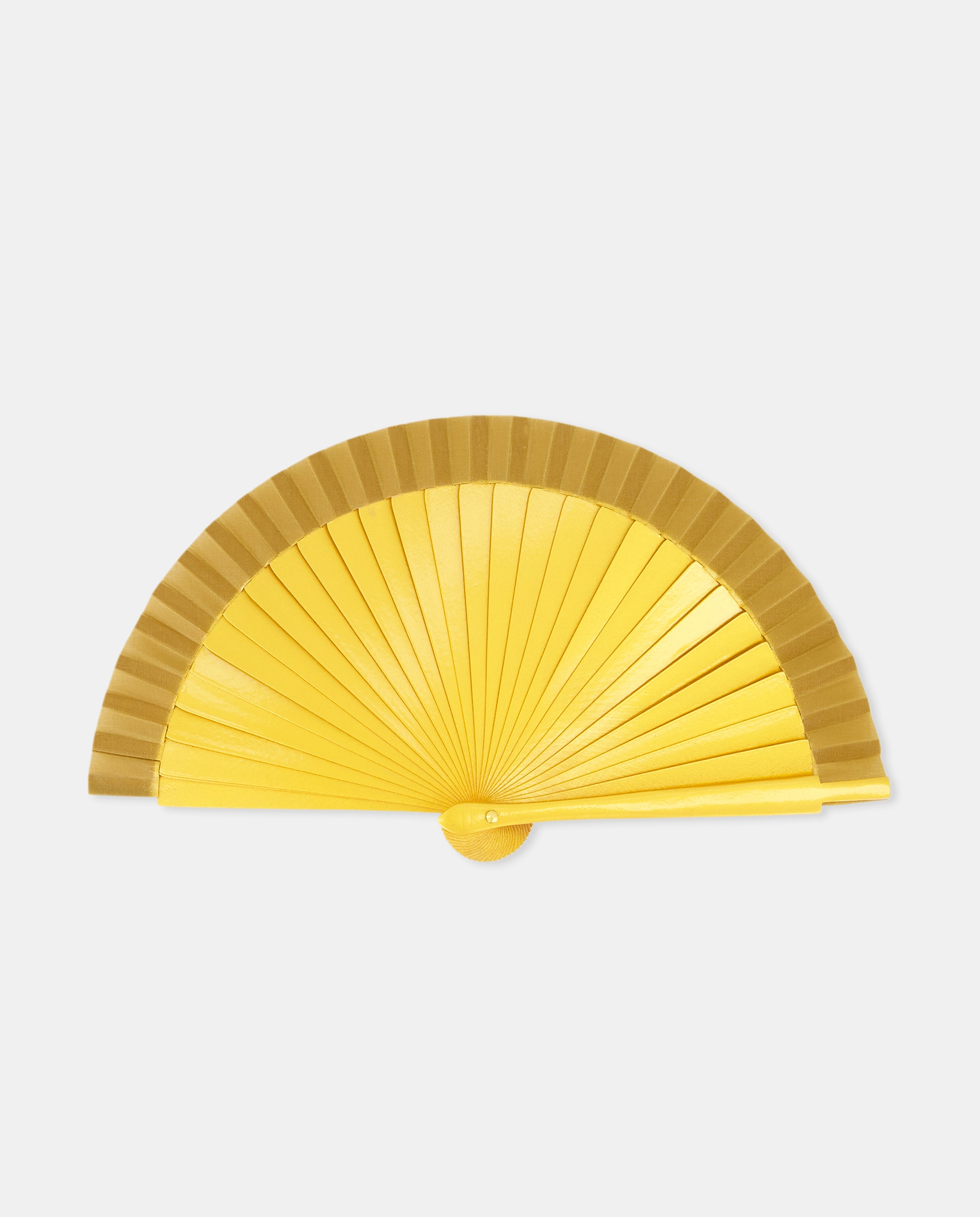 Leque mini dourado com efeito metalizado Ouro-1