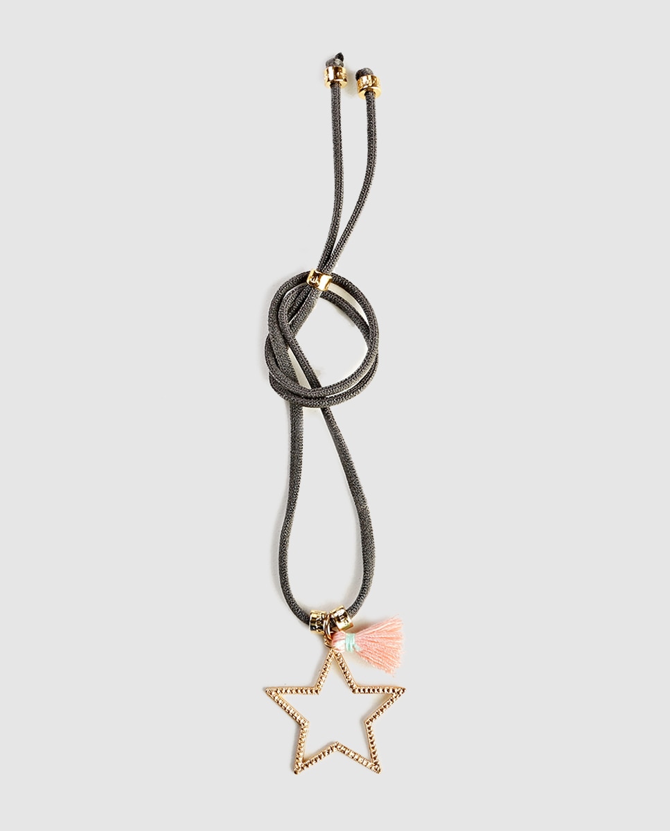 Collar Émolo Antares de seda estrella dorado - Oro Oro-1