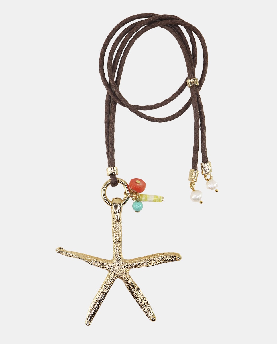 Imagen 0 de Collar Serenid Monsul con piedra natural Oro