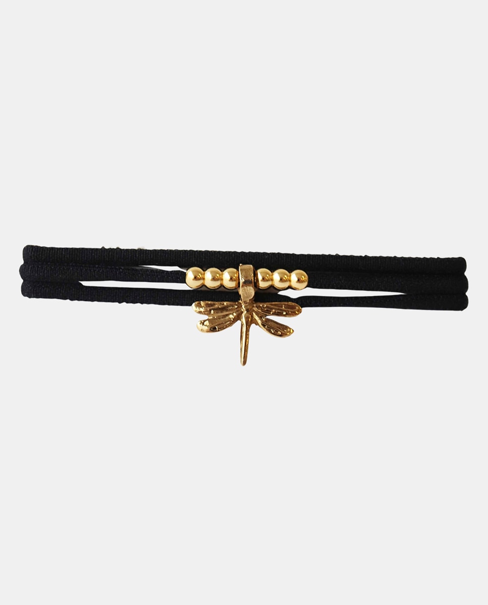 ÉMOLO - Collar Miz Libélula negro.