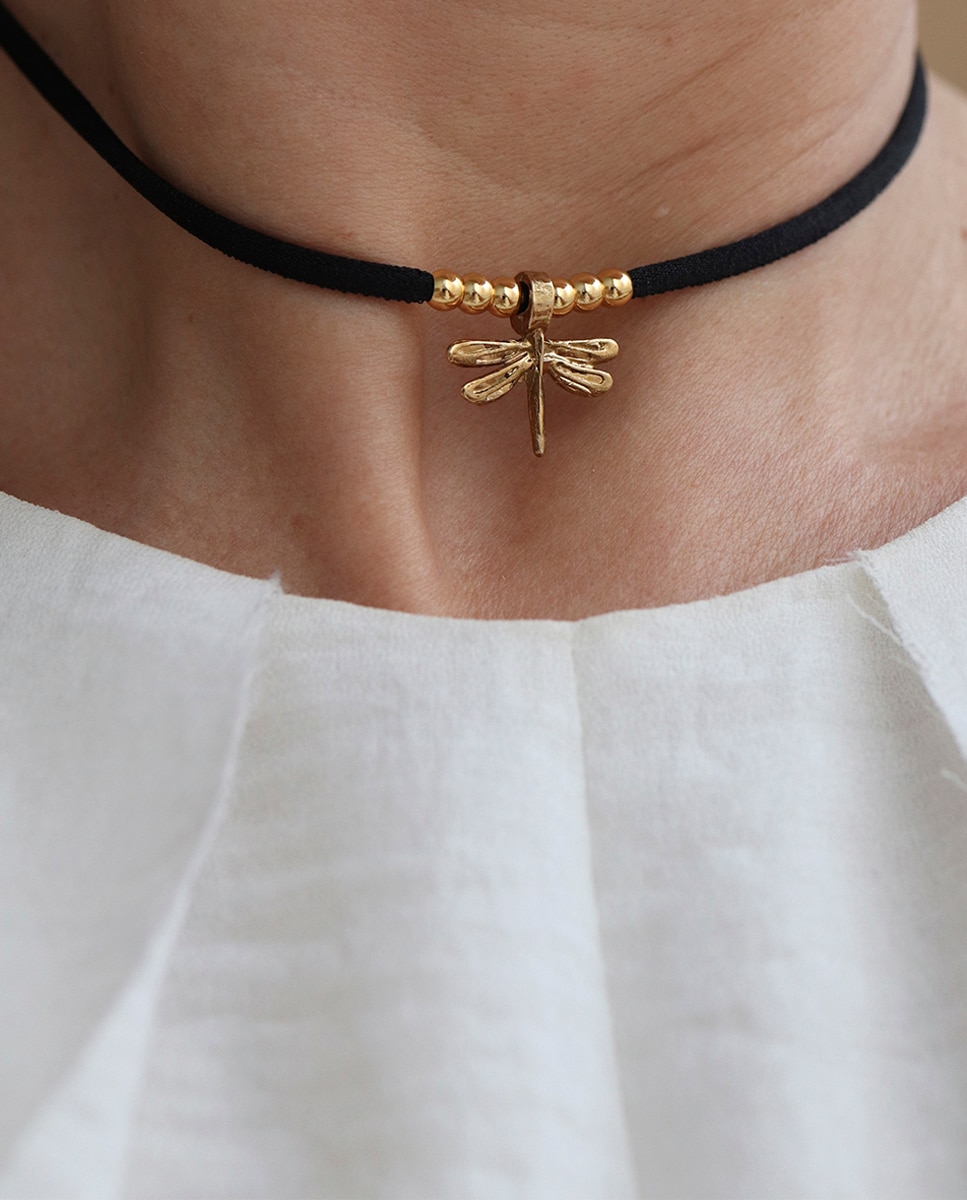 Collar Miz Libélula - ÉMOLO - Negro Negro-3