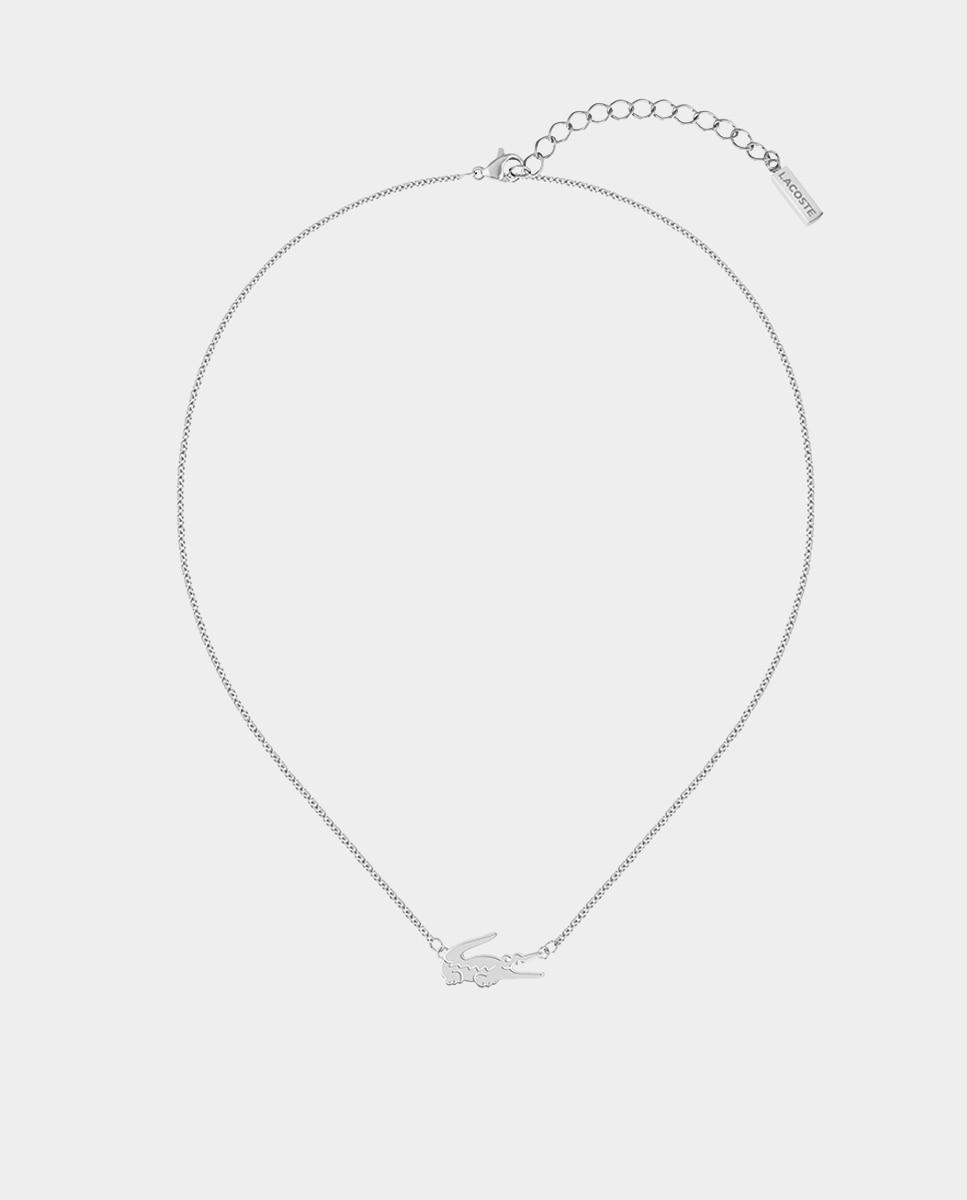 Imagen 0 de Collar Crocodile de acero Plata
