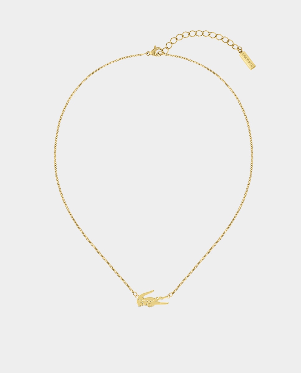 Imagen 0 de Collar Crocodile de acero dorado Oro