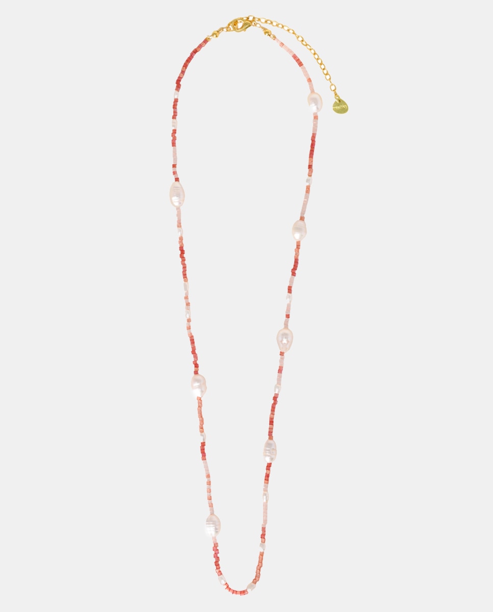 Imagen 2 de Collar Sunset Miyuki Coral - Mishky - Rosa Rosa