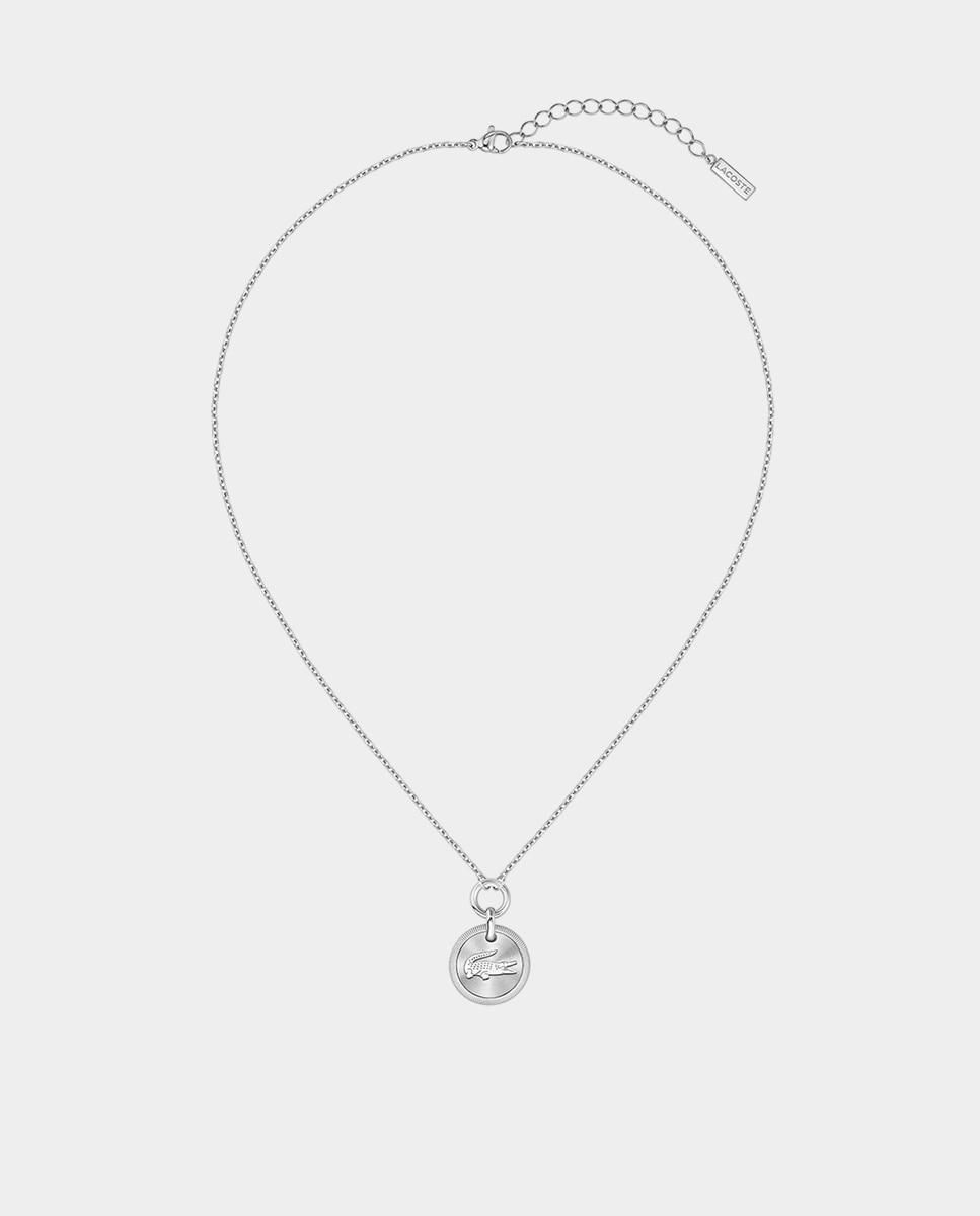 Collar Memento de acero con eslabones Plata Lacoste Plata-1