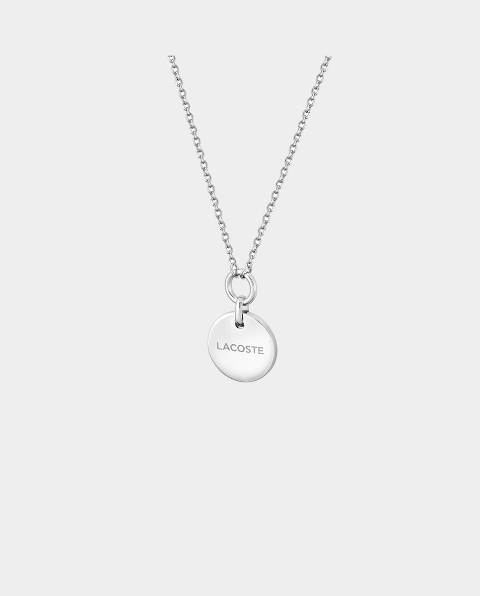 Collar Memento de acero con eslabones Plata Lacoste Plata-2