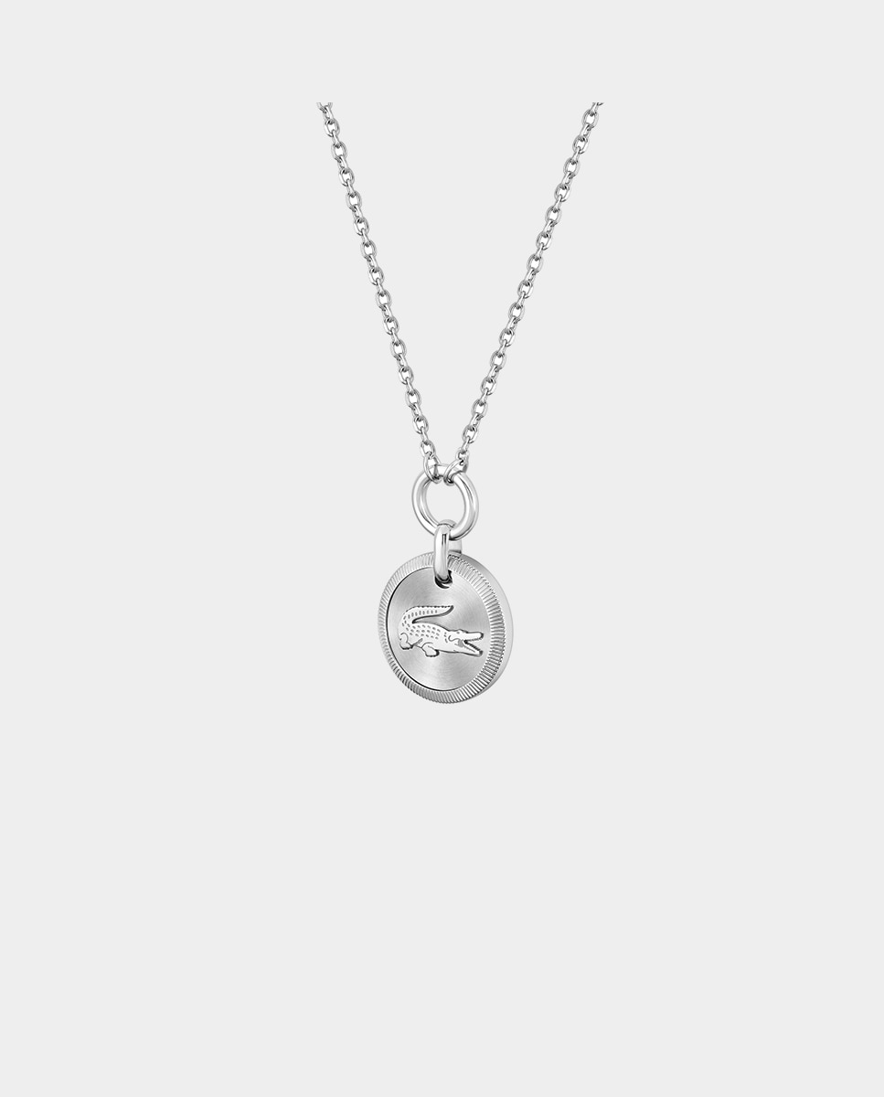 Collar Memento de acero con eslabones Plata Lacoste Plata-3