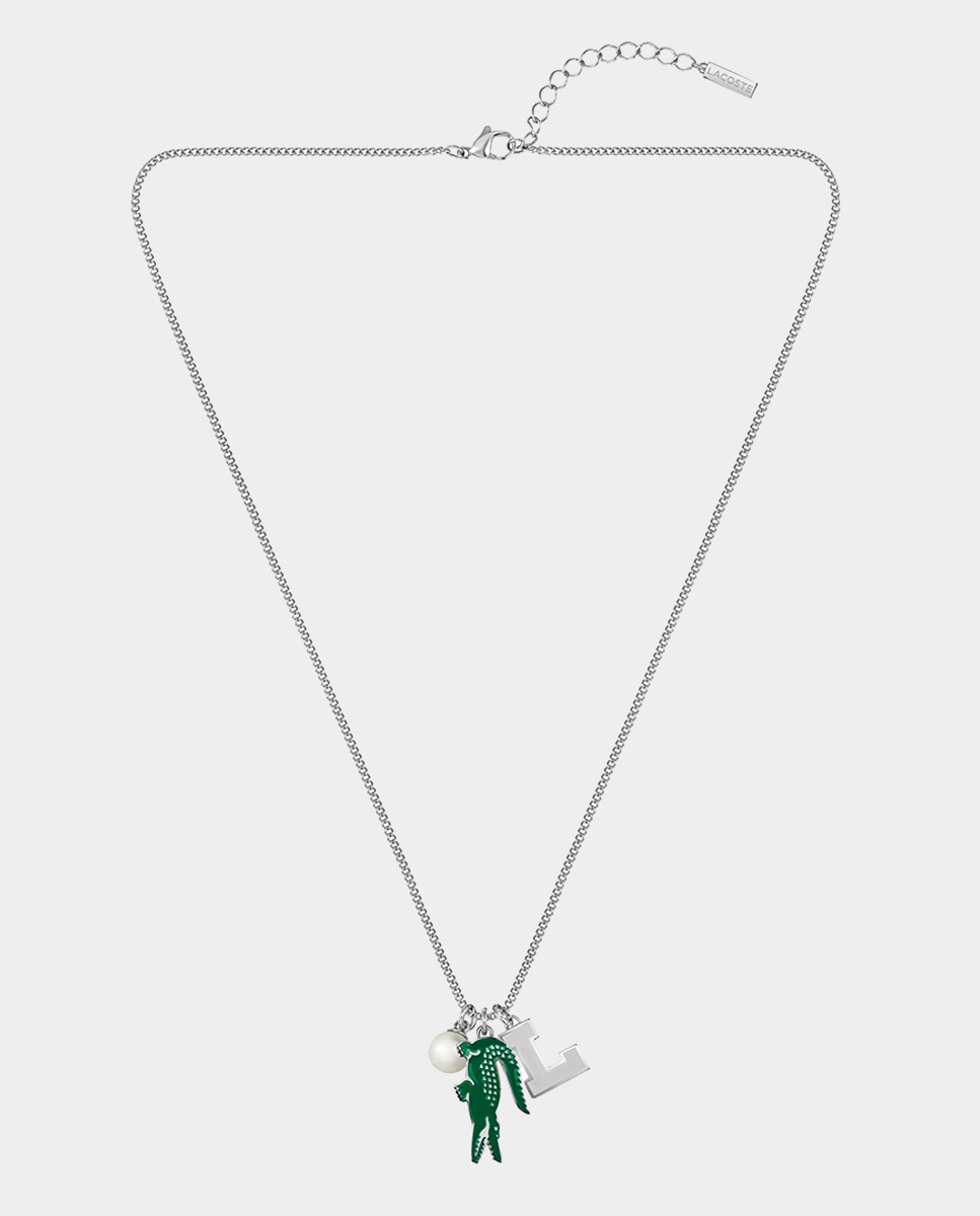 Lacoste - Collar de hombre Umpire de acero.