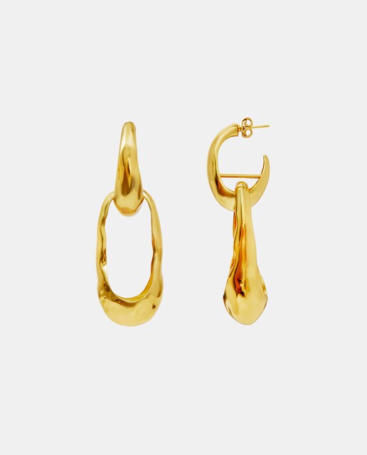 Imagen 0 de Pendientes dorados Wave