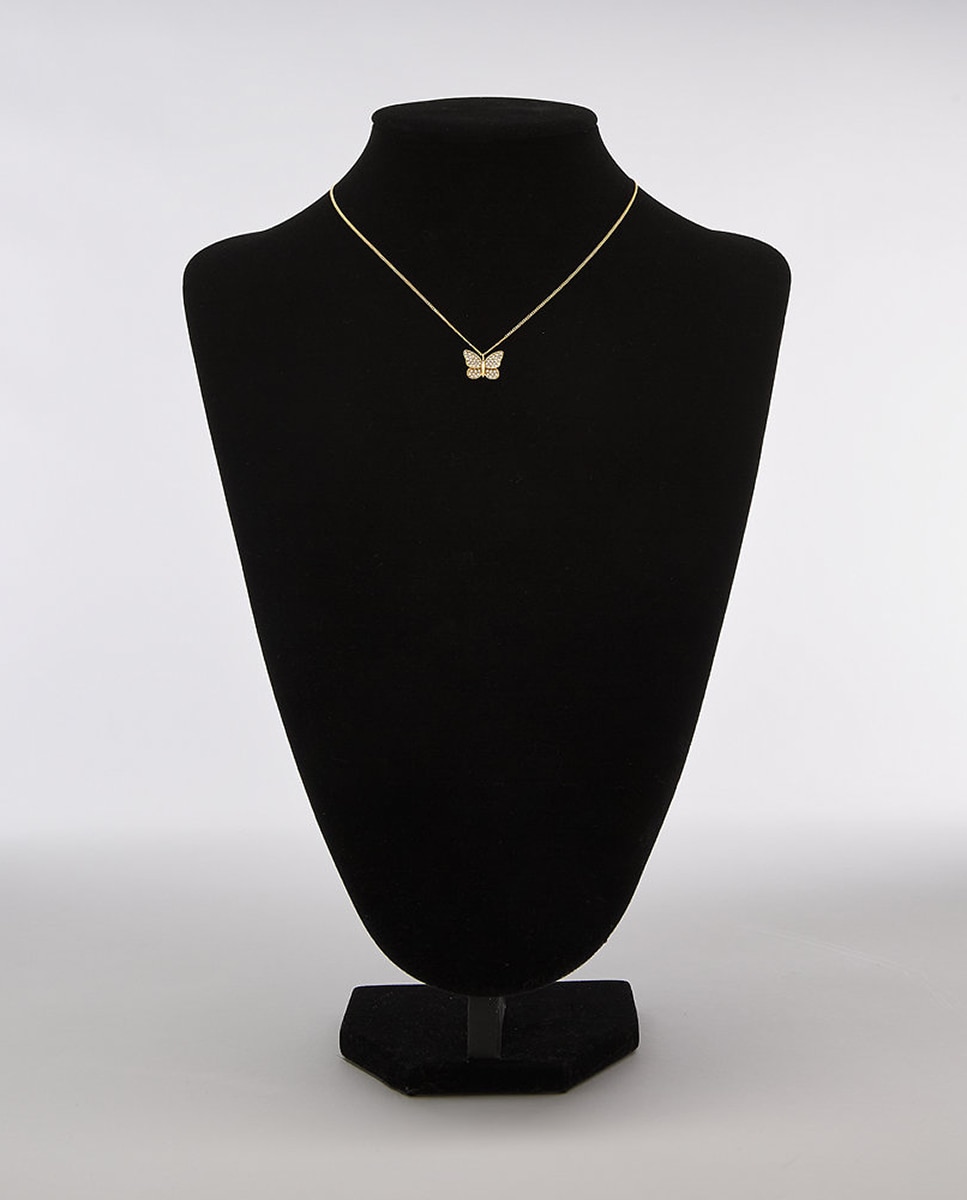 Colar - Dourado Branco-5
