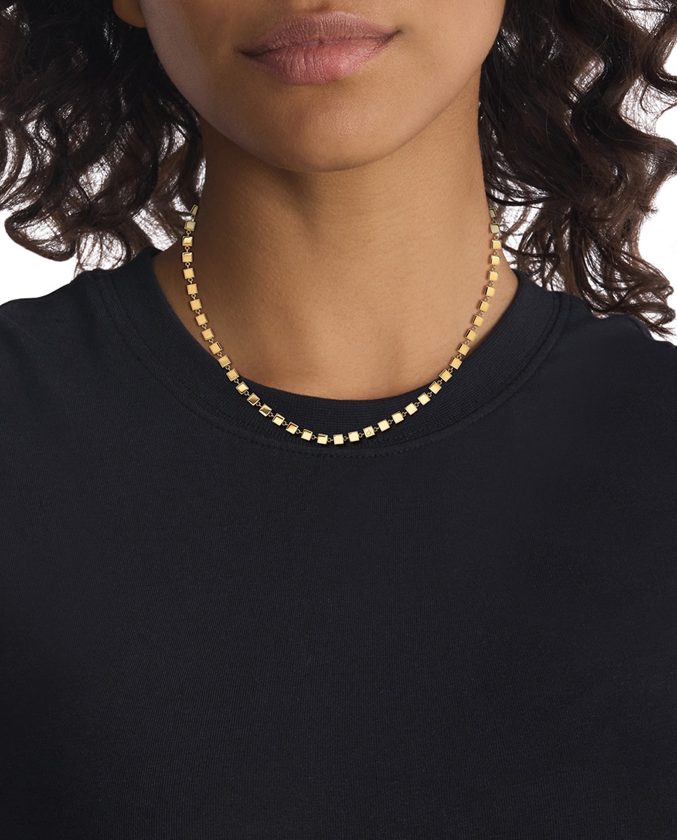 Collar Geometric de acero dorado Dorado Calvin Klein Dorado-3