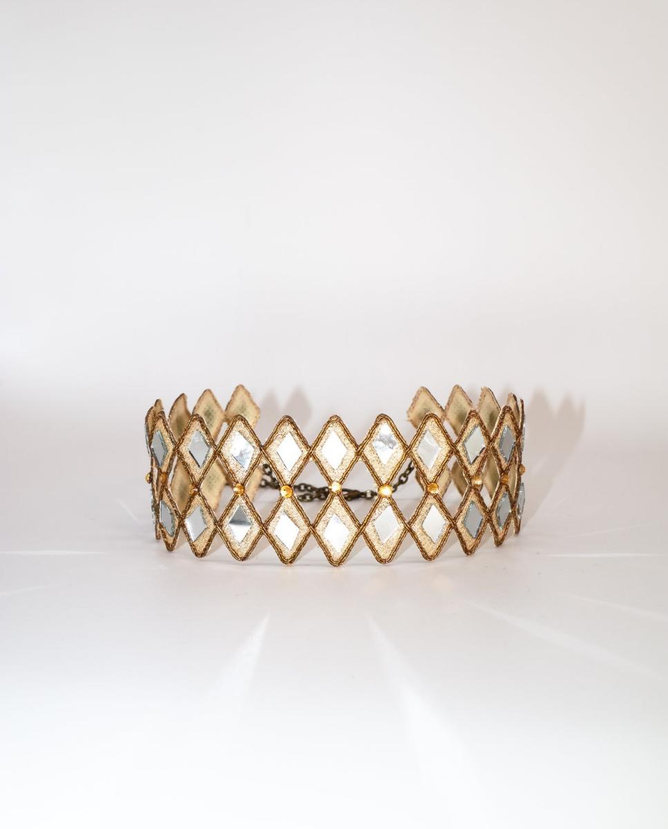 Imagen 0 de Choker rayo oro Dorado