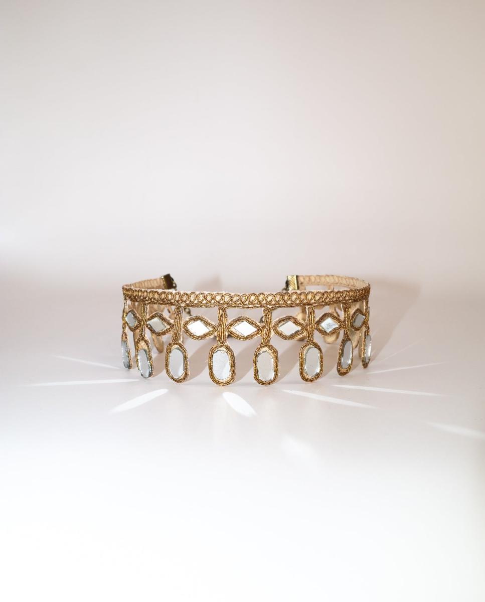 Imagen 0 de Choker trueno Dorado