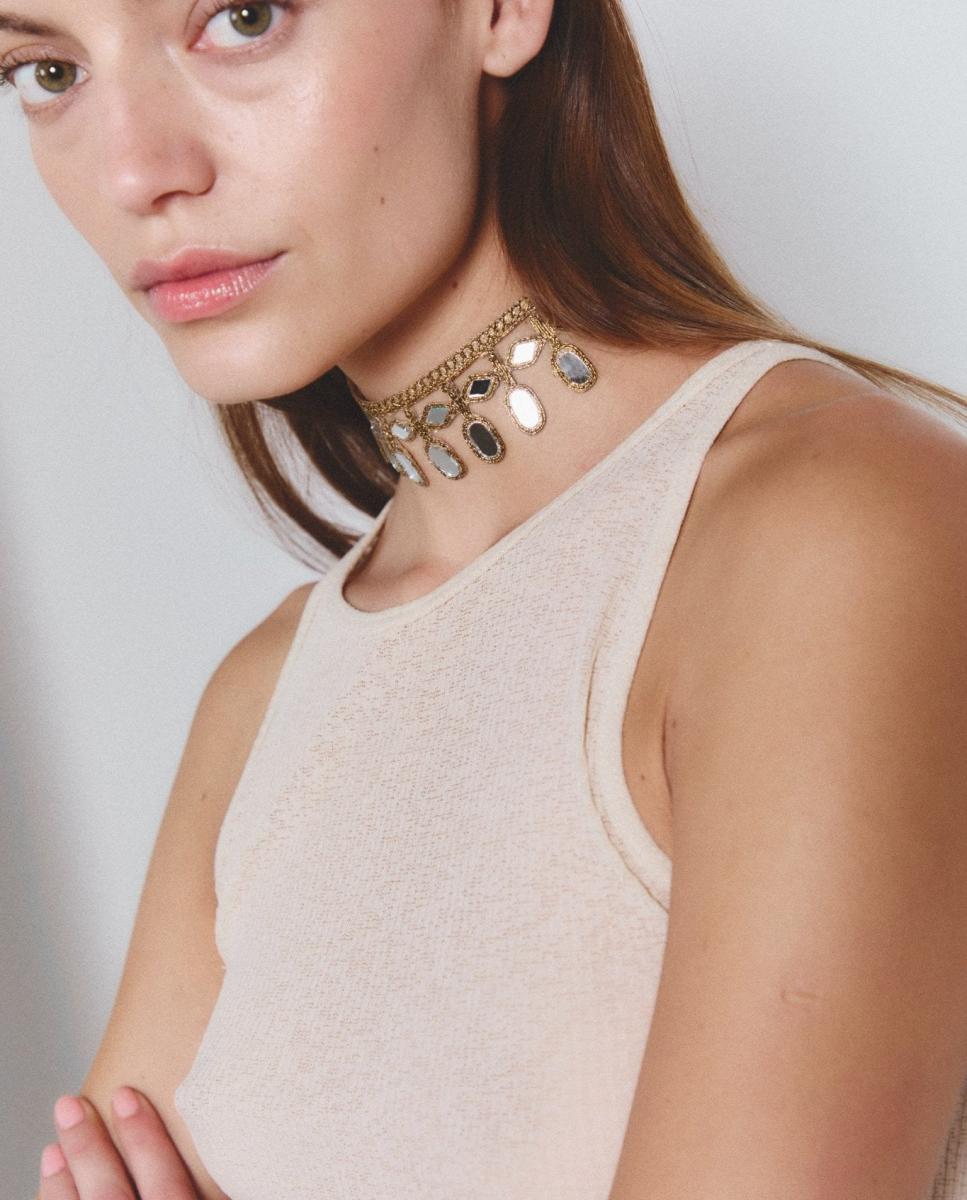 Choker trueno - SACH Atelier - Dorado Dorado-4