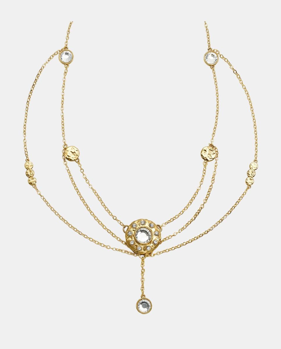 Collar Le Chateau y cristal checo - Dosprimeras - Dorado Dorado-1